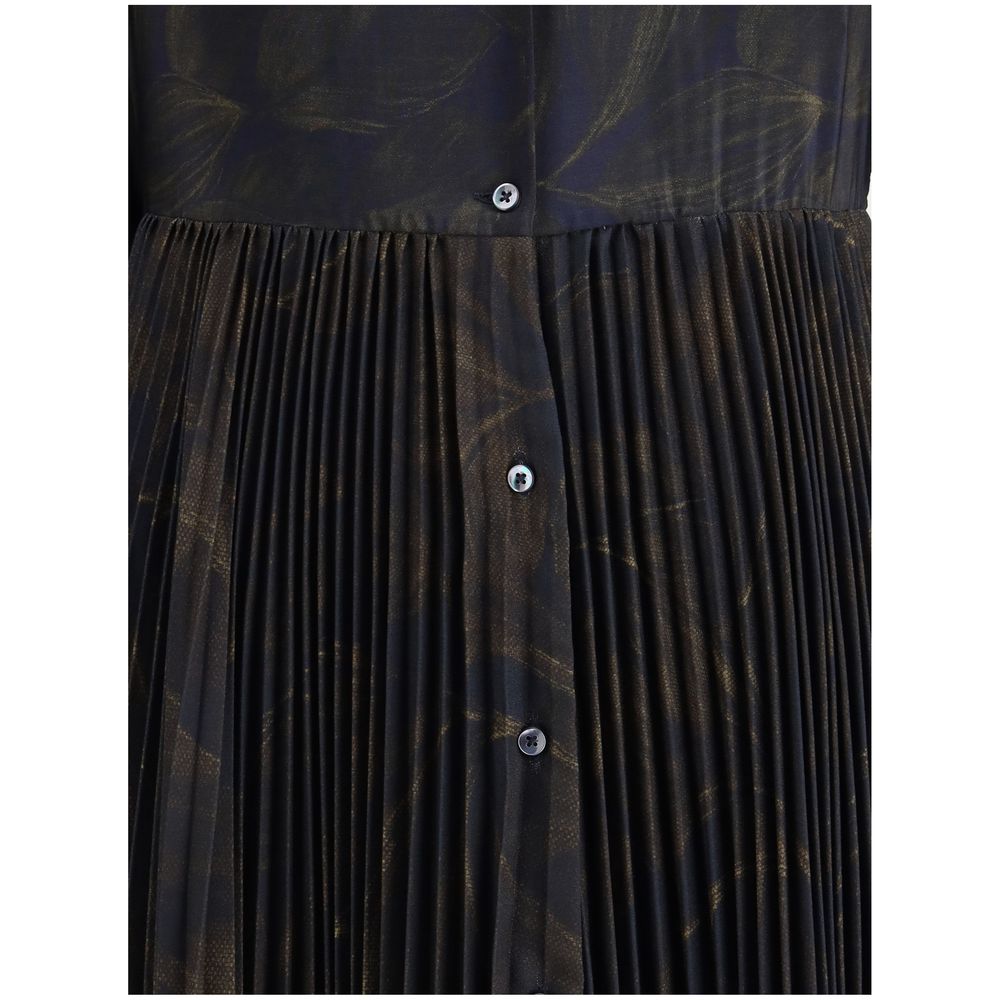 Sara Roka Multicolor Polyester Casual Dress