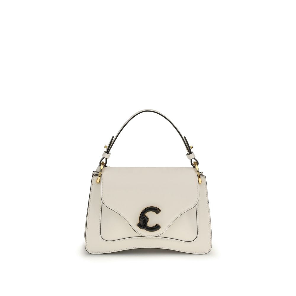 Coccinelle Beige Calf Leather Bos Taurus Shoulder Bag
