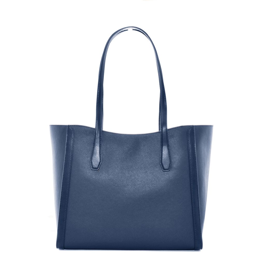 Michael Kors Blue Canvas Tote Bag