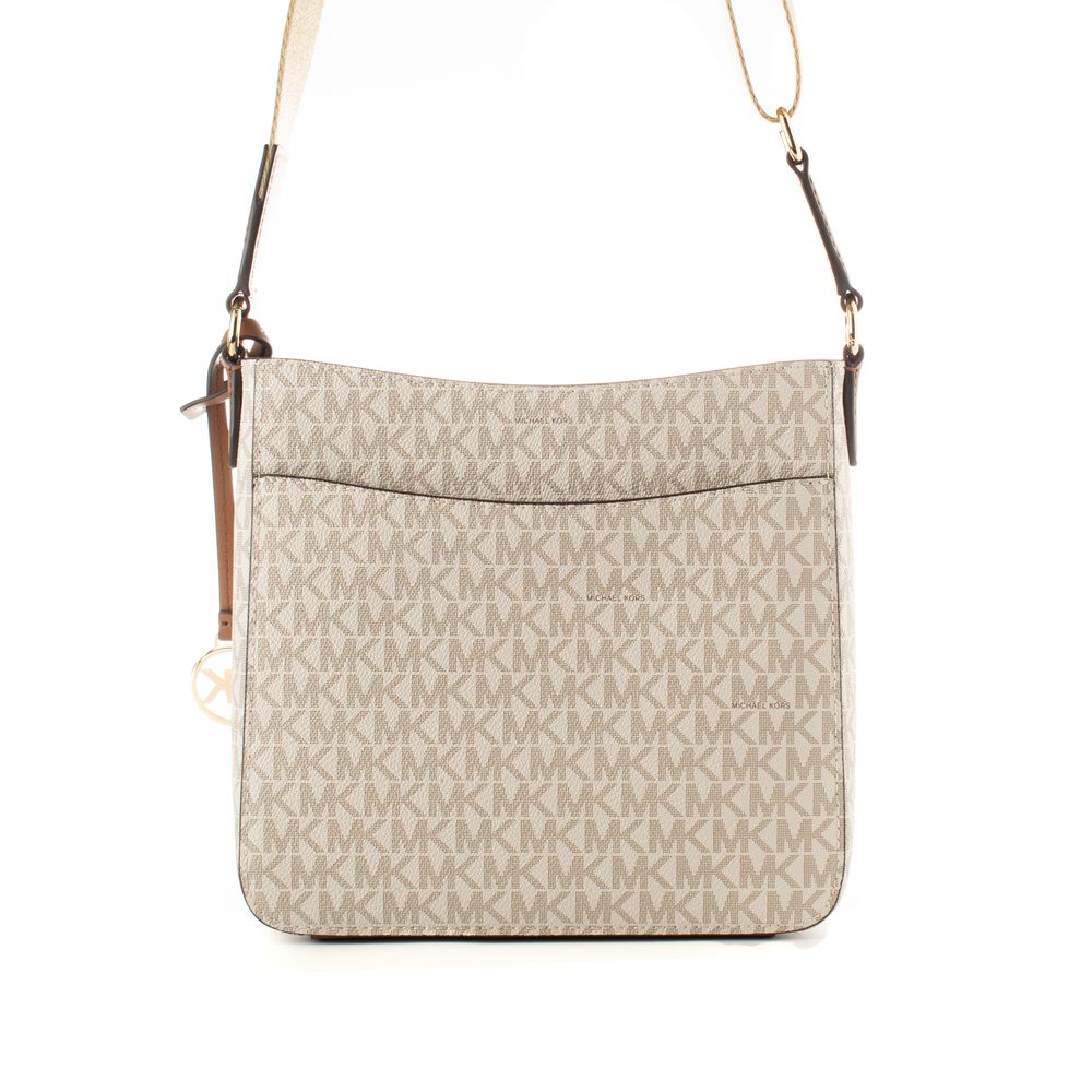 Michael Kors Beige Canvas Crossbody Bag