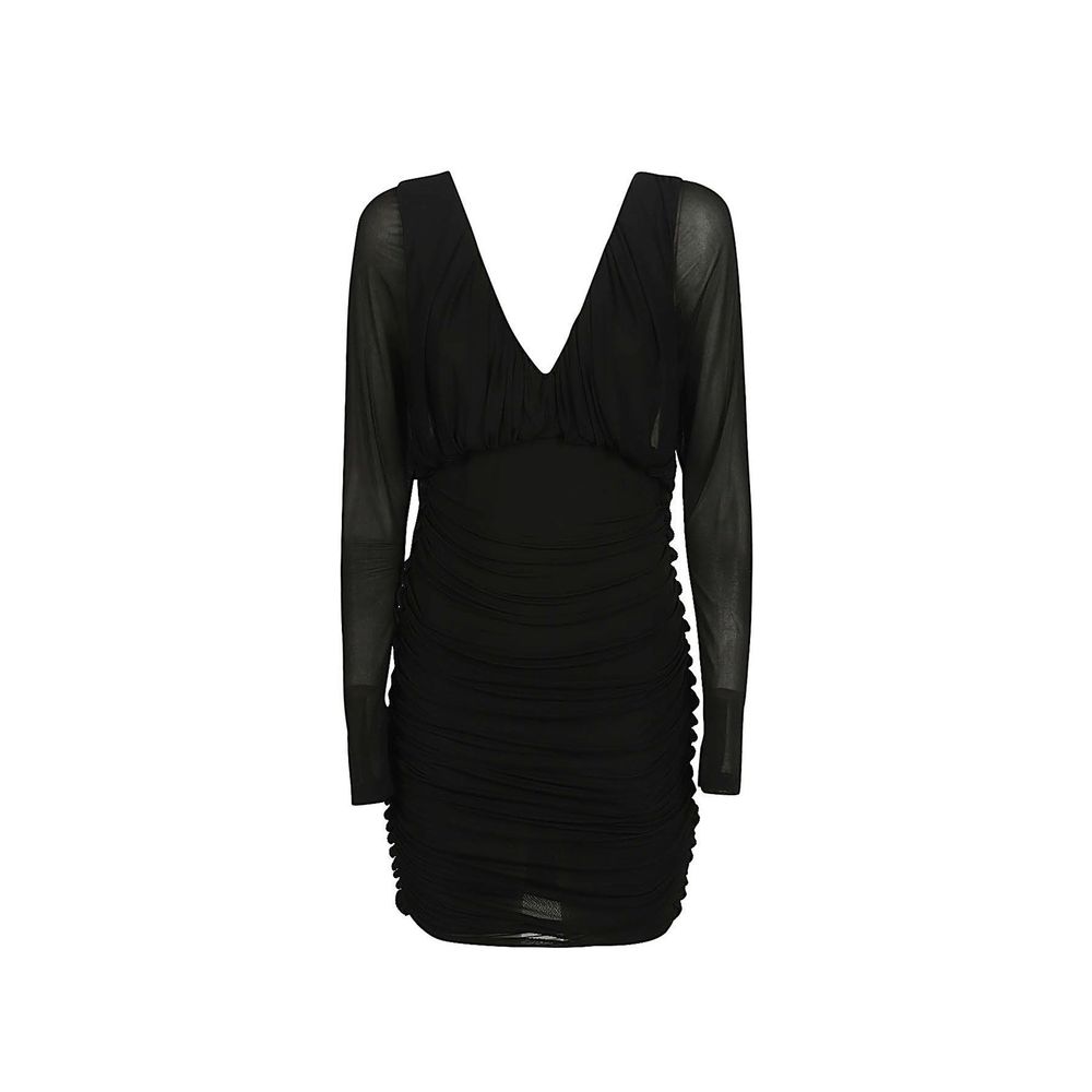 Saint Laurent Black Viscose Cocktail Dress