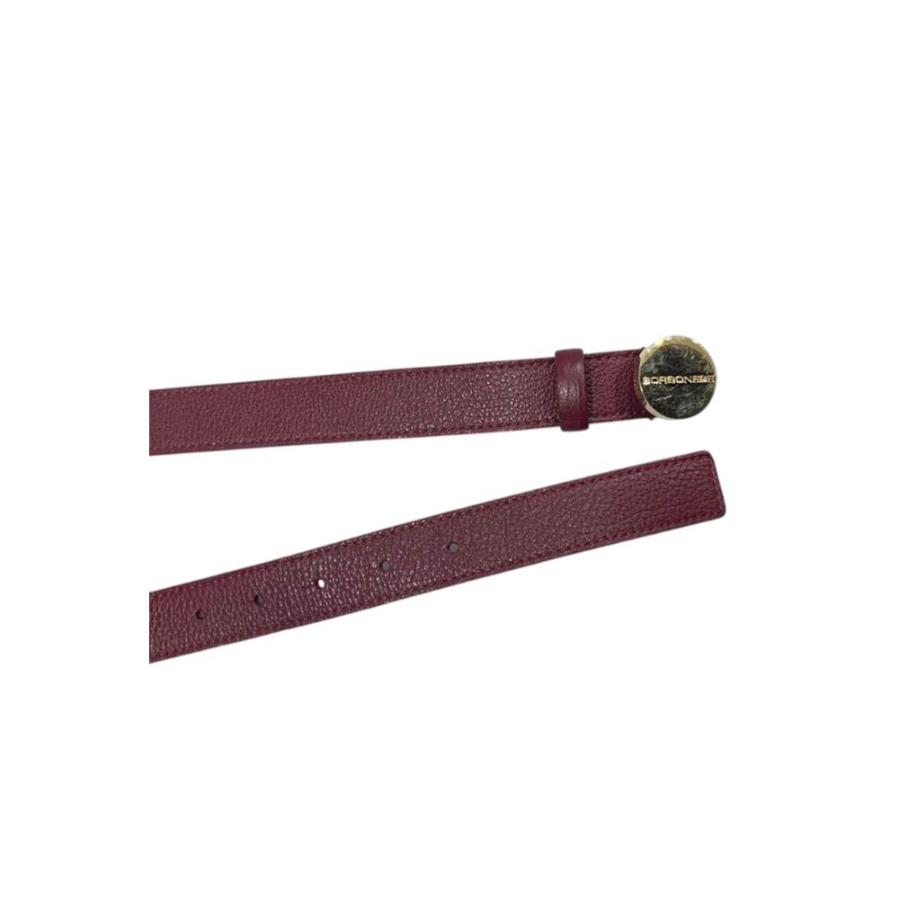 Borbonese Red Genuine Leather Women's Belt