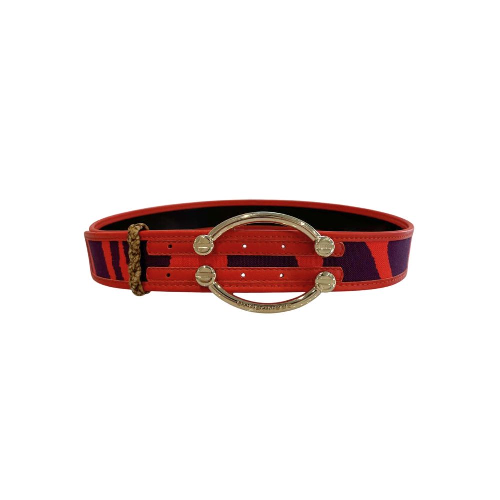 Borbonese Orange Leather Women Belt