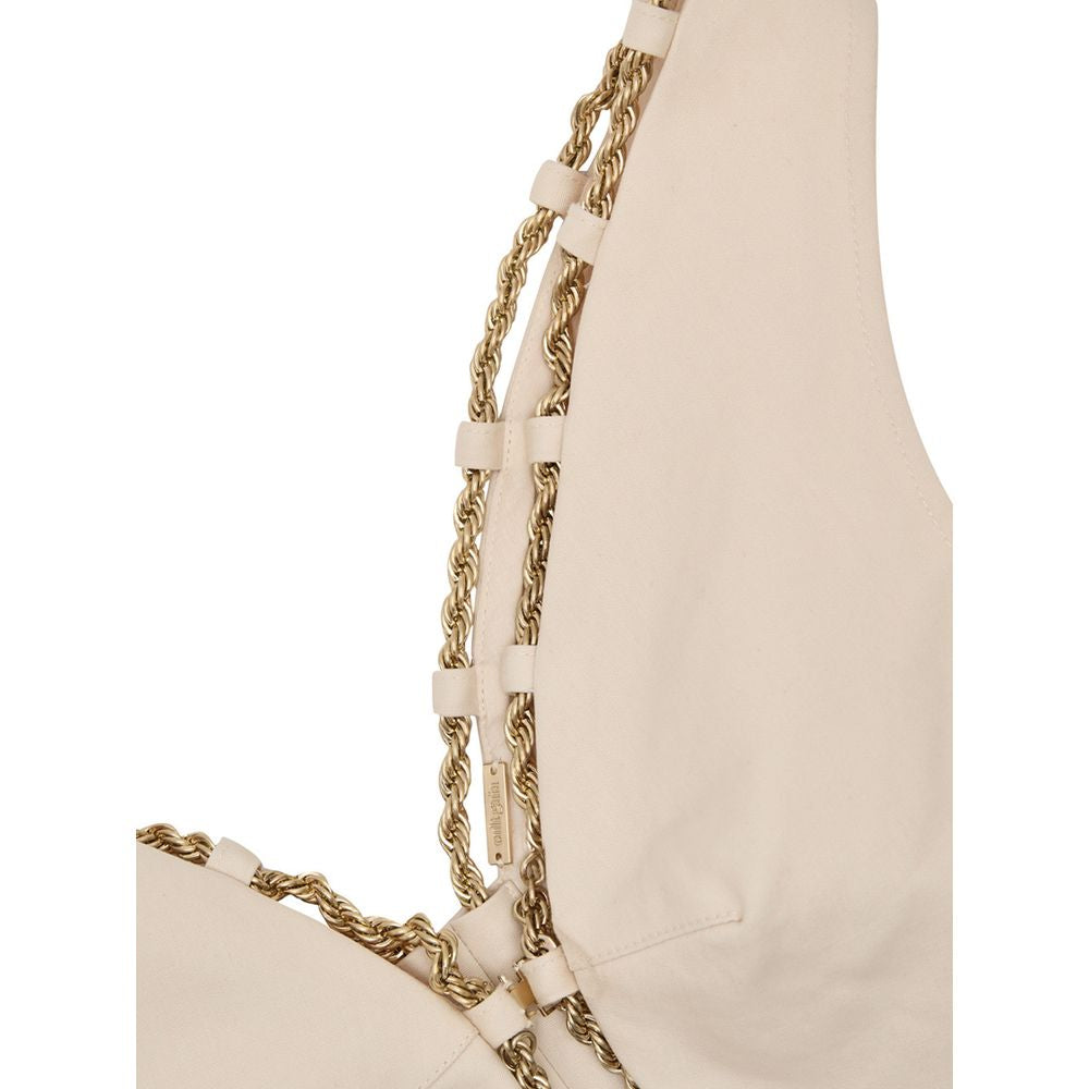 Cult Gaia Beige Cotton Waistcoat