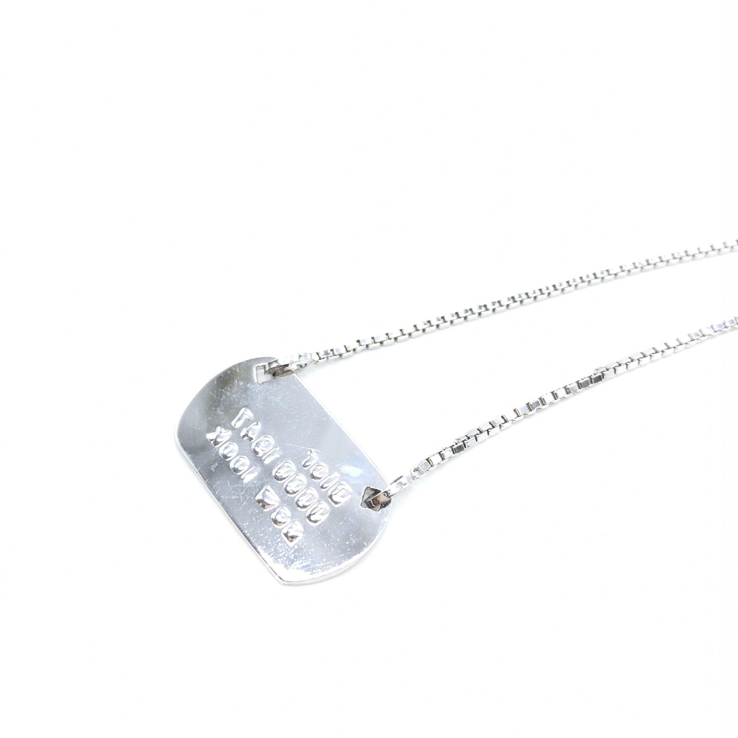 Christian Dior Dior 925 Sterling Silver Antique Art Deco Howard & Co. "Port" Necklace