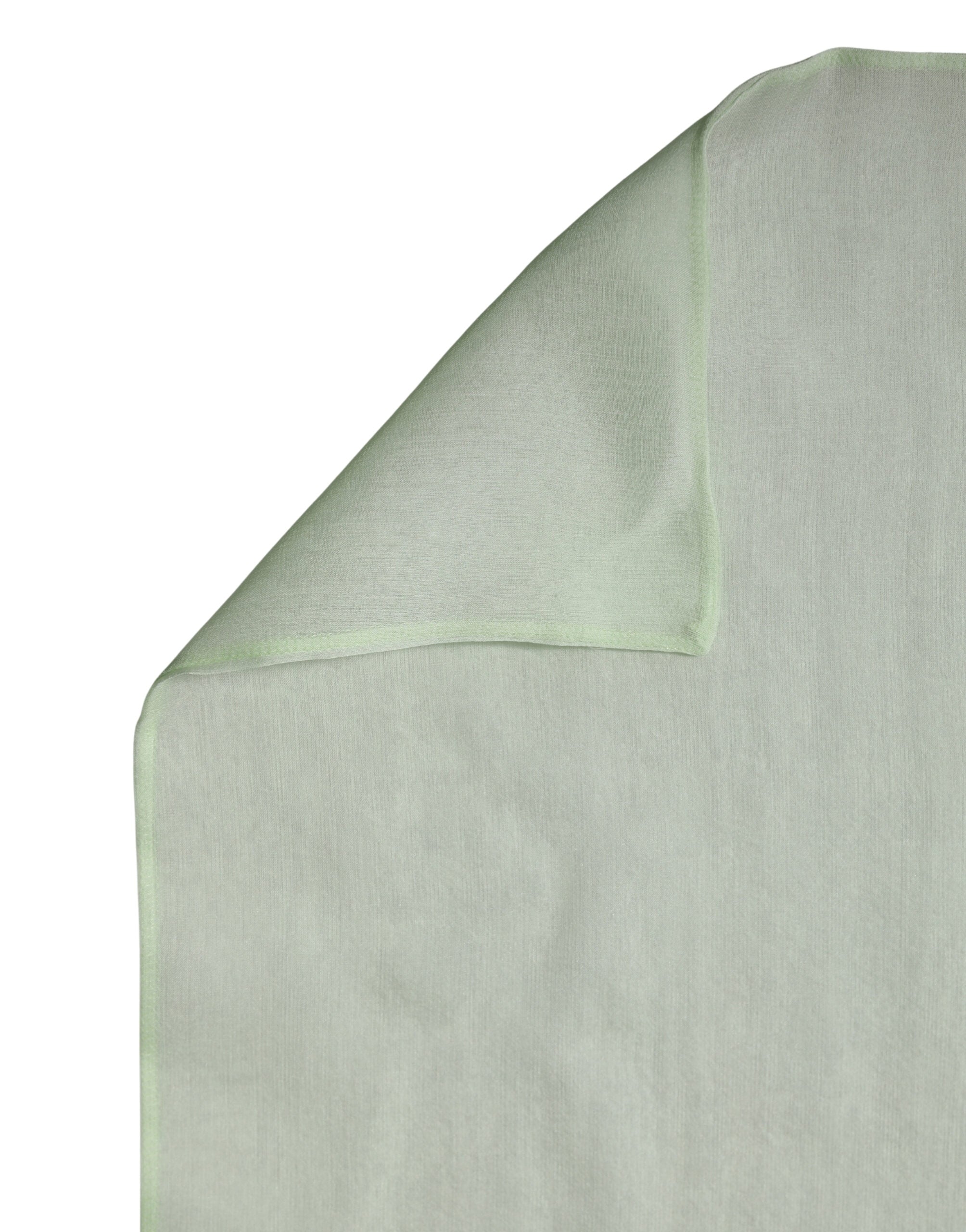 Dolce & Gabbana Light Green Silk Sash Wrap Shawl Stole 292cm x 19cm Scarf