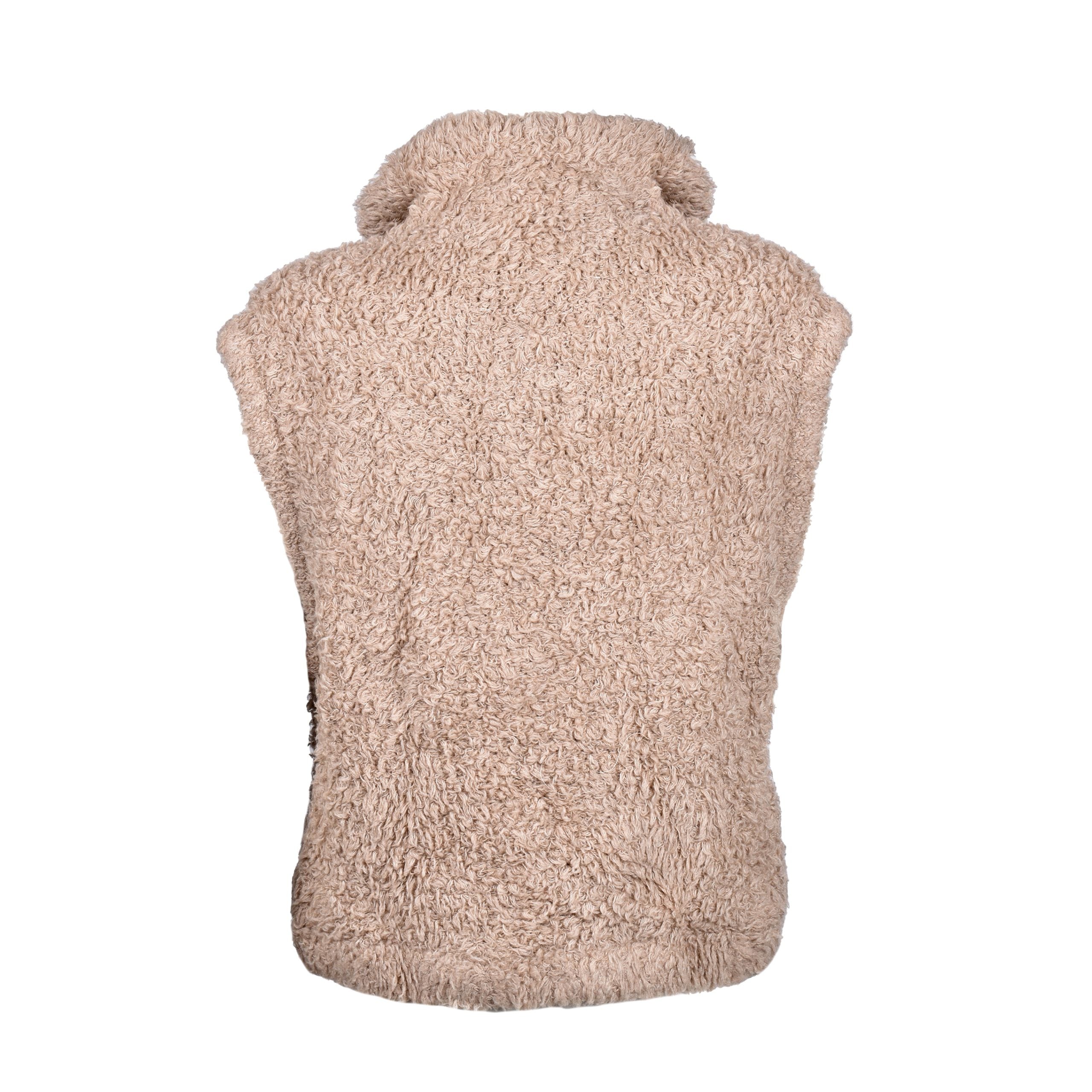 Brunello Cucinelli Brown Cashmere Sleeveles Sweater