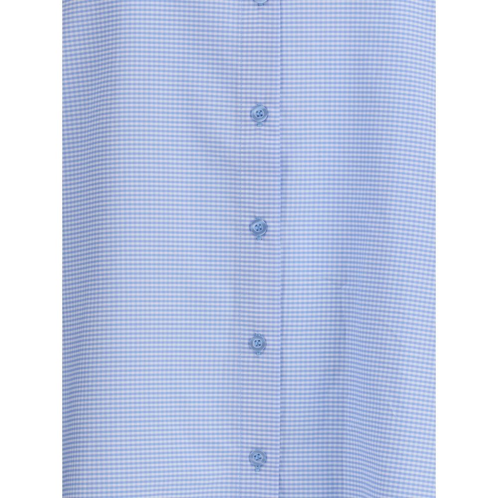 SOSUE Blue Cotton Blouse