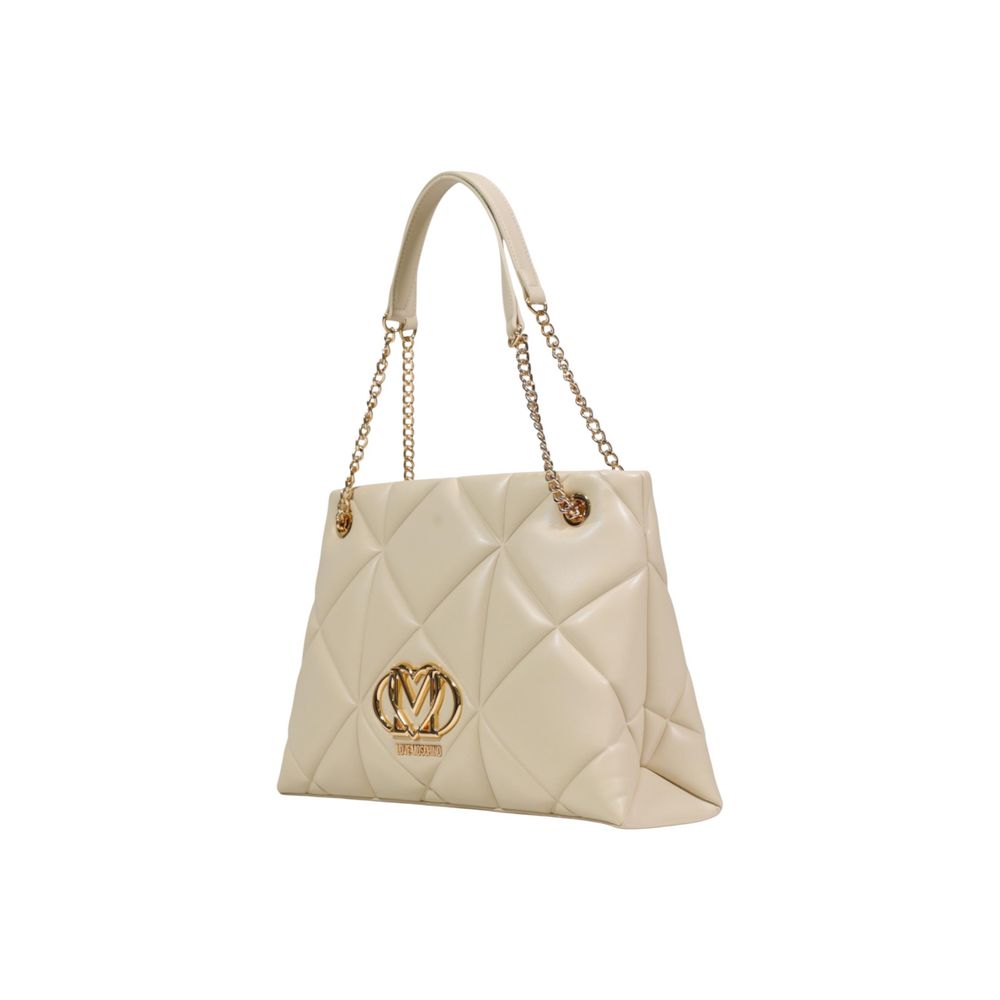 Love Moschino Beige Artificial Leather Handbag