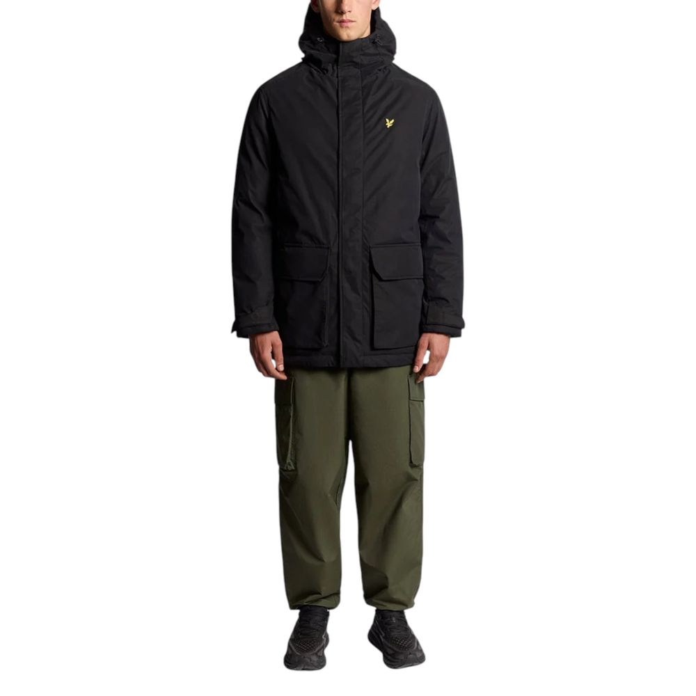 Lyle & Scott Black Polyester Parka