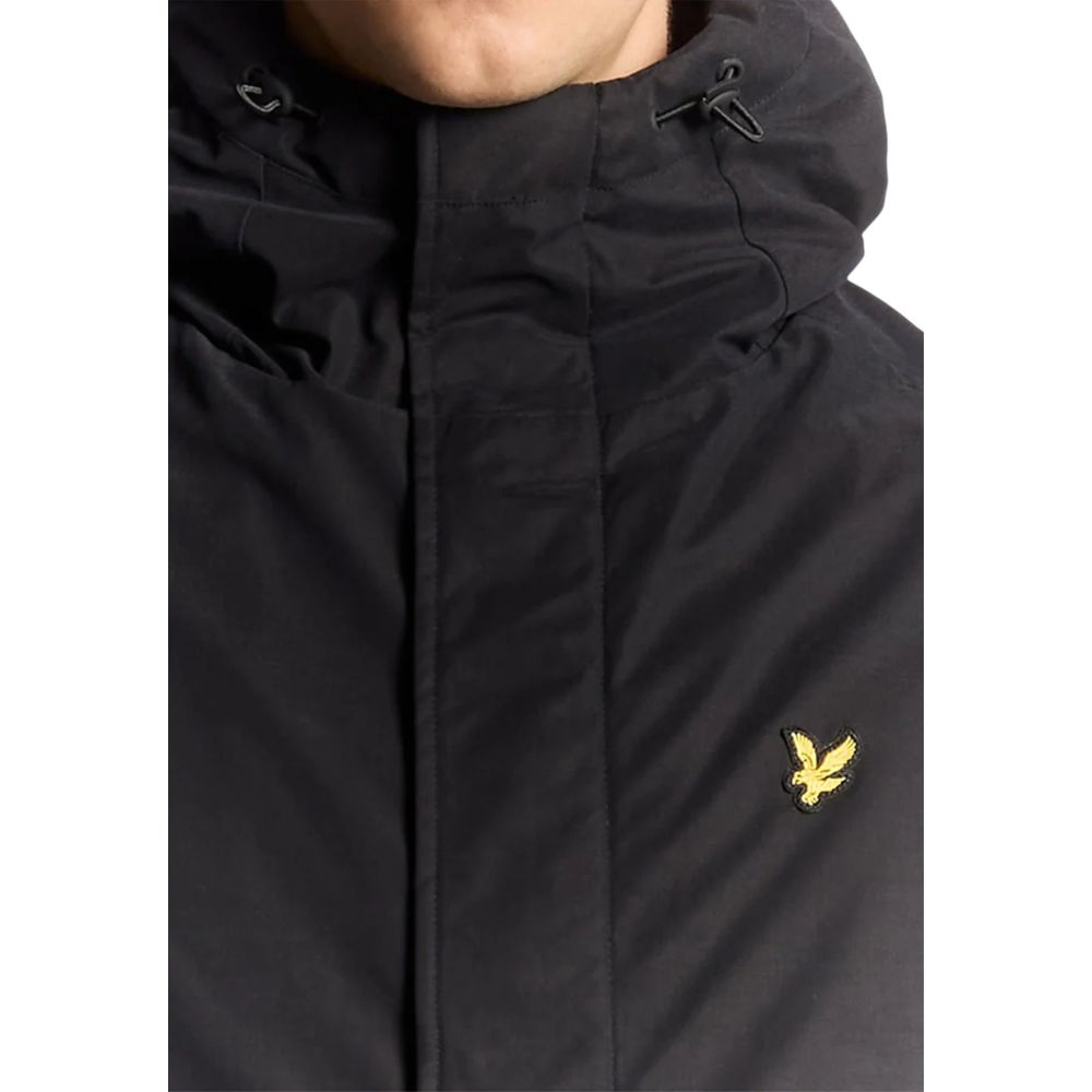 Lyle & Scott Black Polyester Parka
