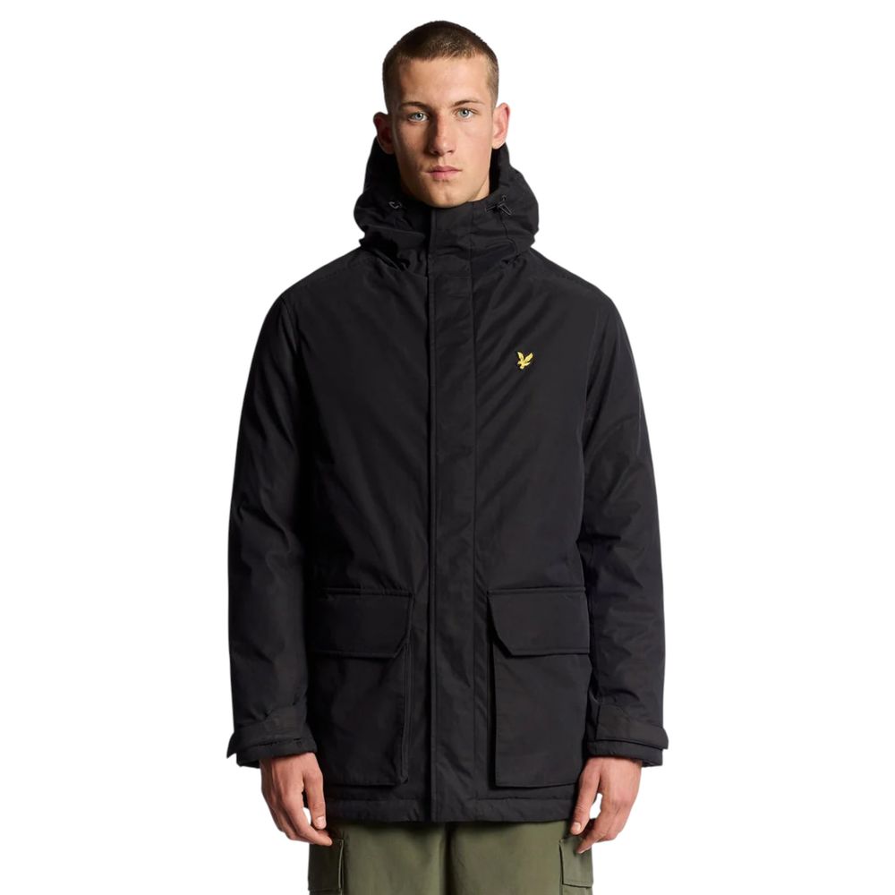 Lyle & Scott Black Polyester Parka