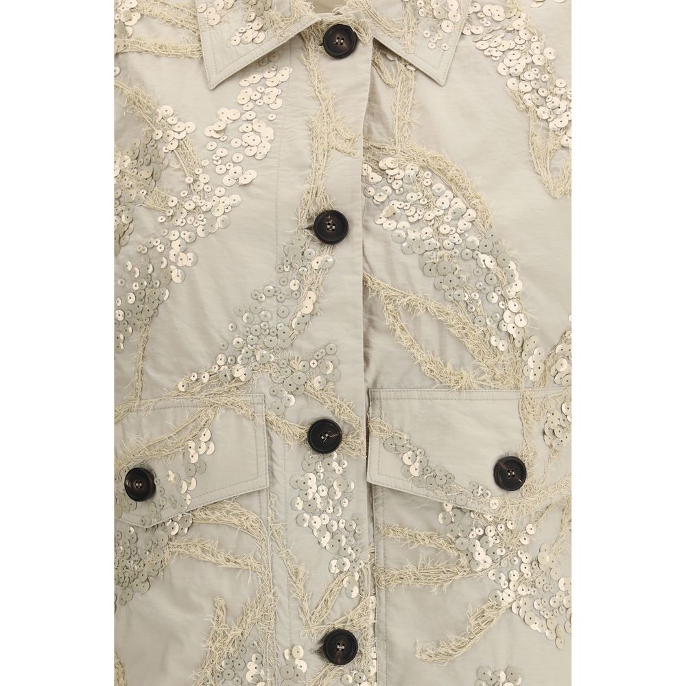 Brunello Cucinelli Beige Cotton Coat