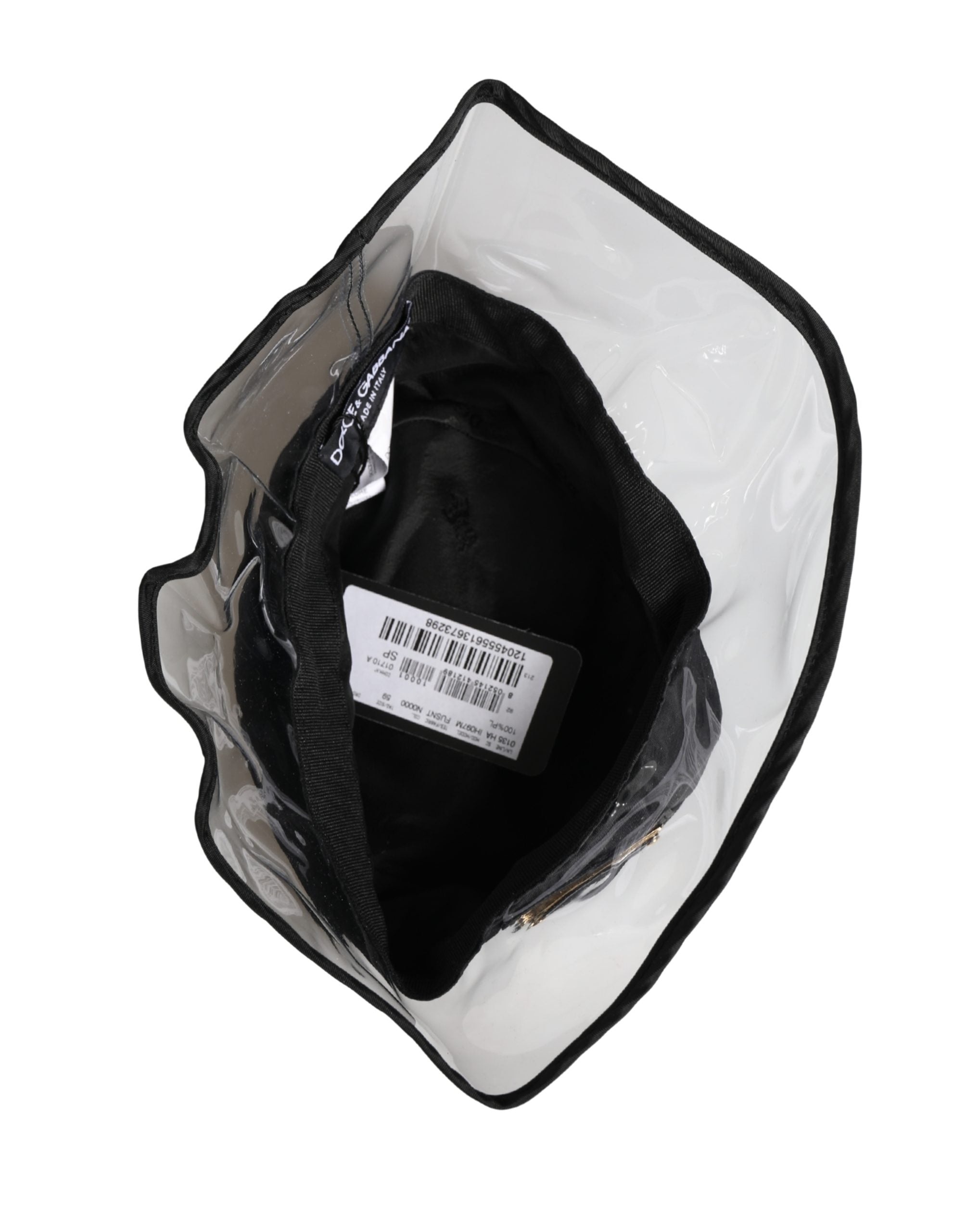 Dolce & Gabbana Men Black Plastic Fisherman Bucket Capello Hat