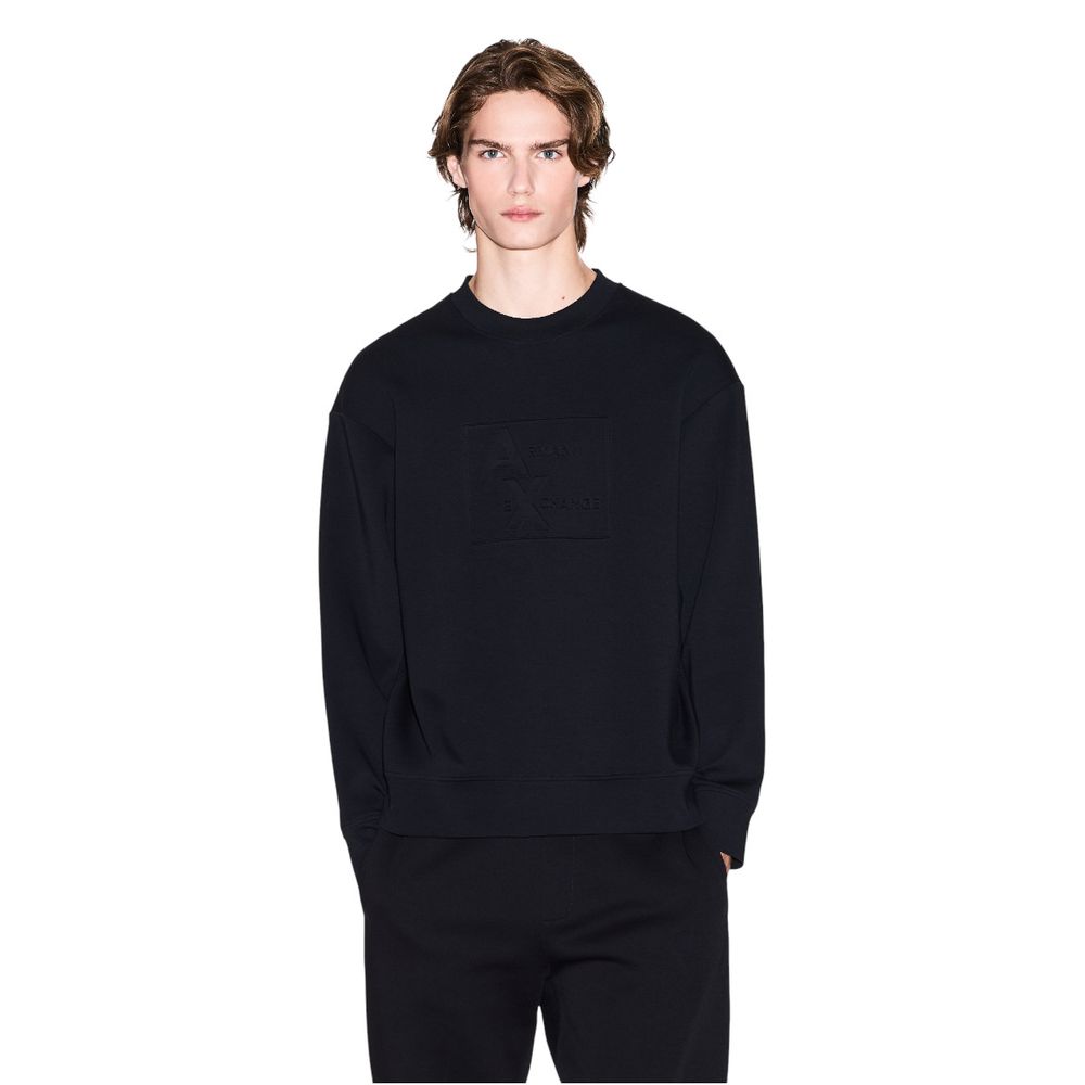Armani Exchange Black Cotton Sweatshirt