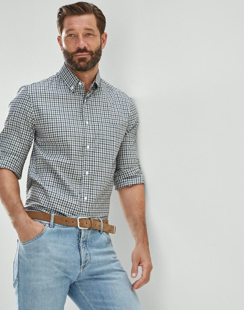 Brunello Cucinelli Multicolor Cotton Pattern Shirt