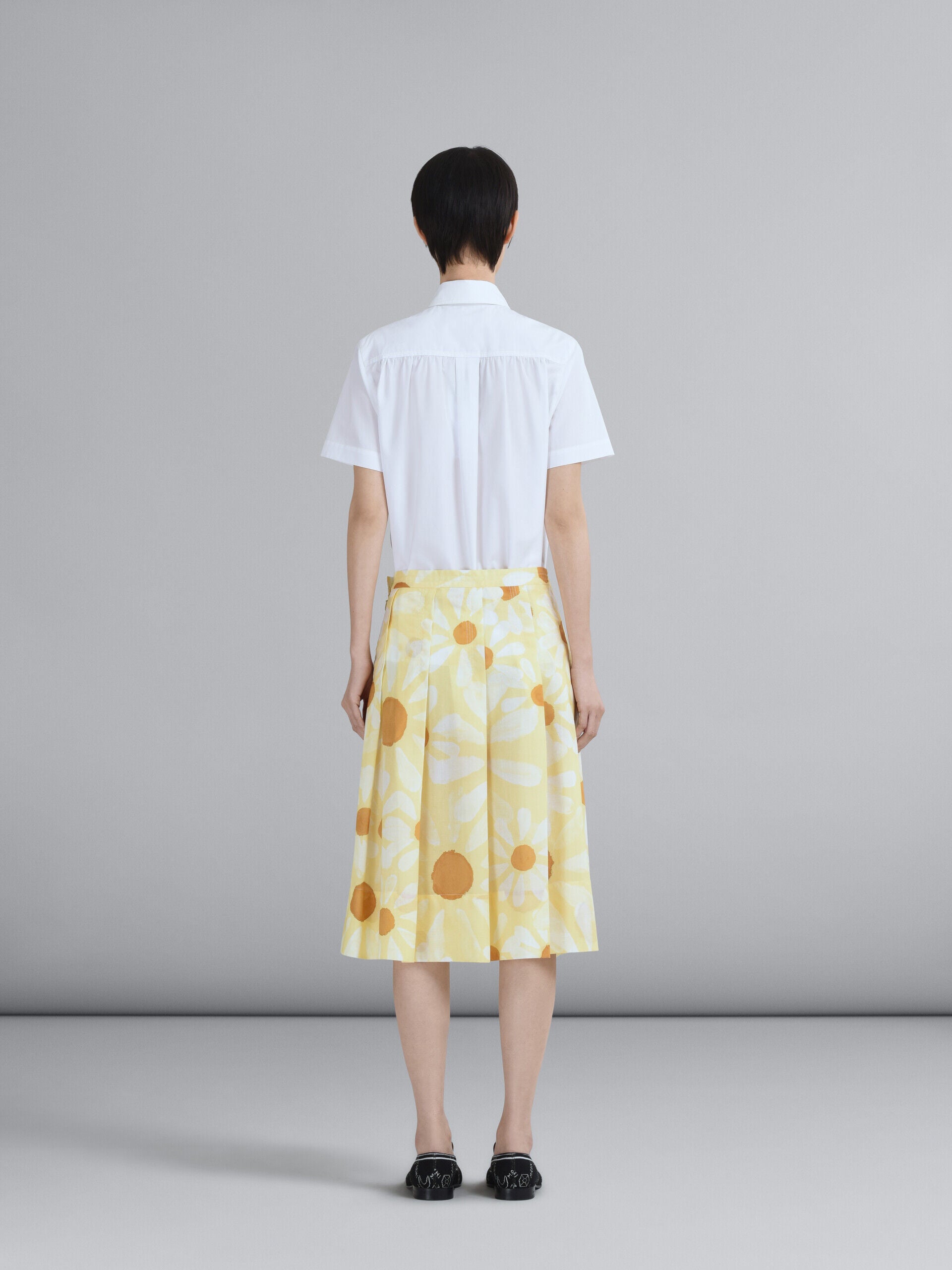 Marni Yellow Fibres Midi Skirt