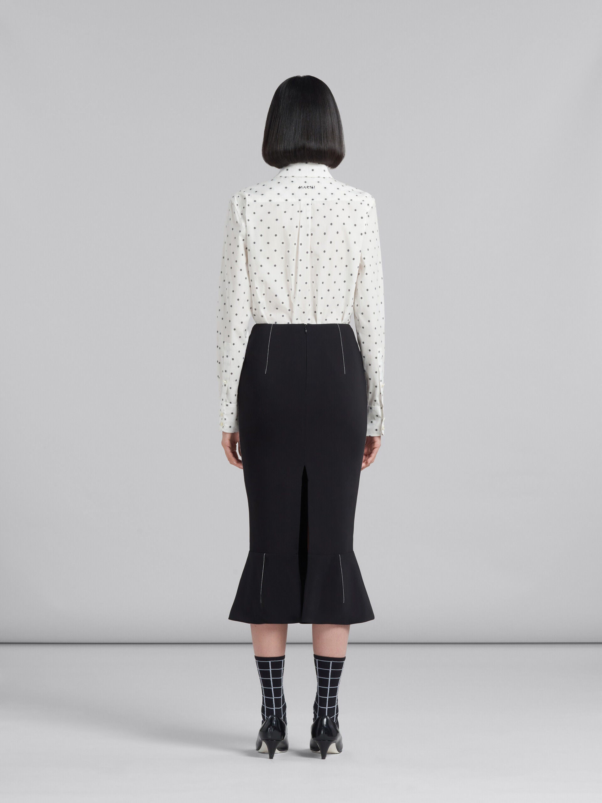 Marni Black Fibres Long Skirt