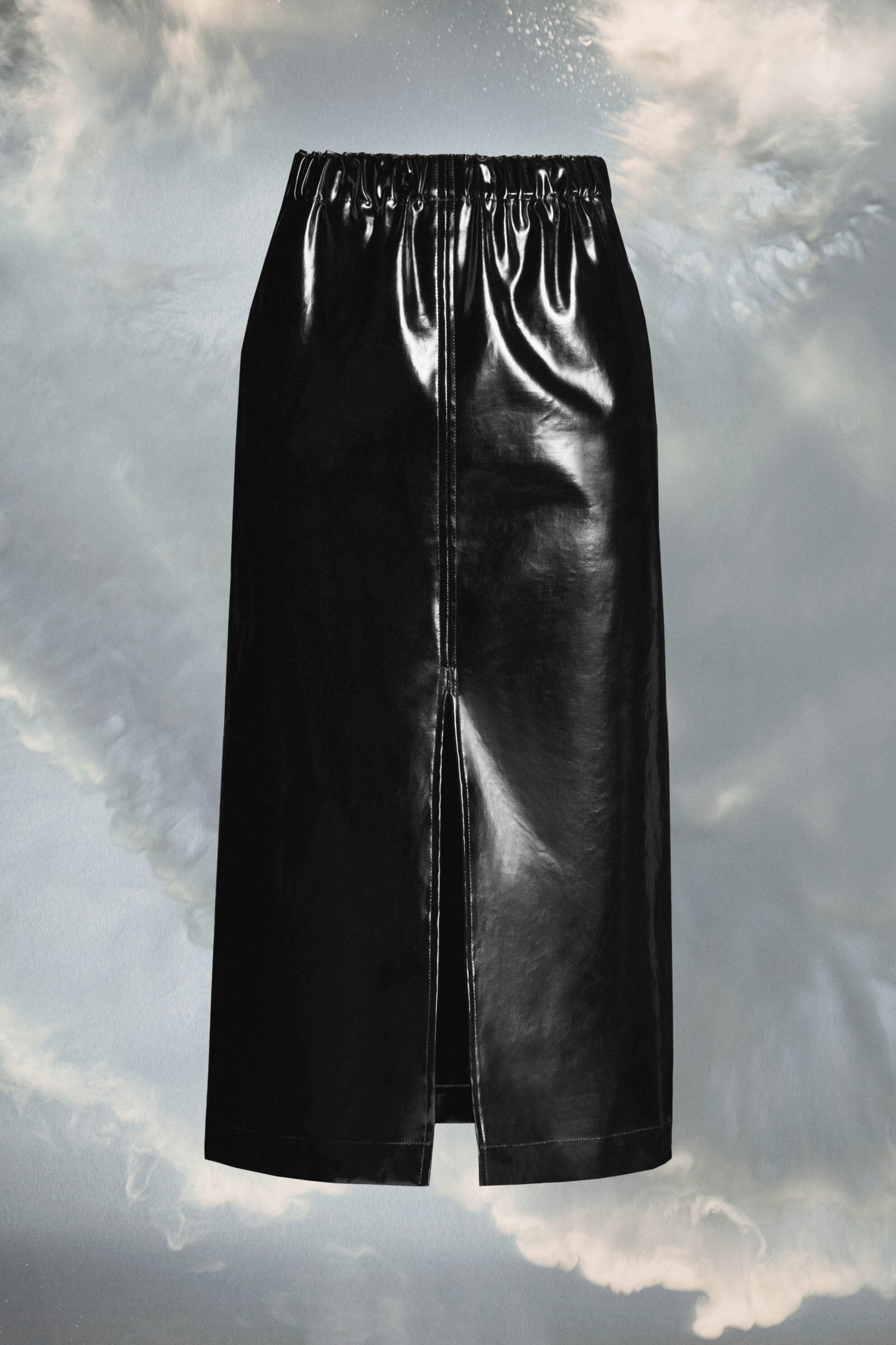 Maison Margiela Black Fibres Midi Skirt