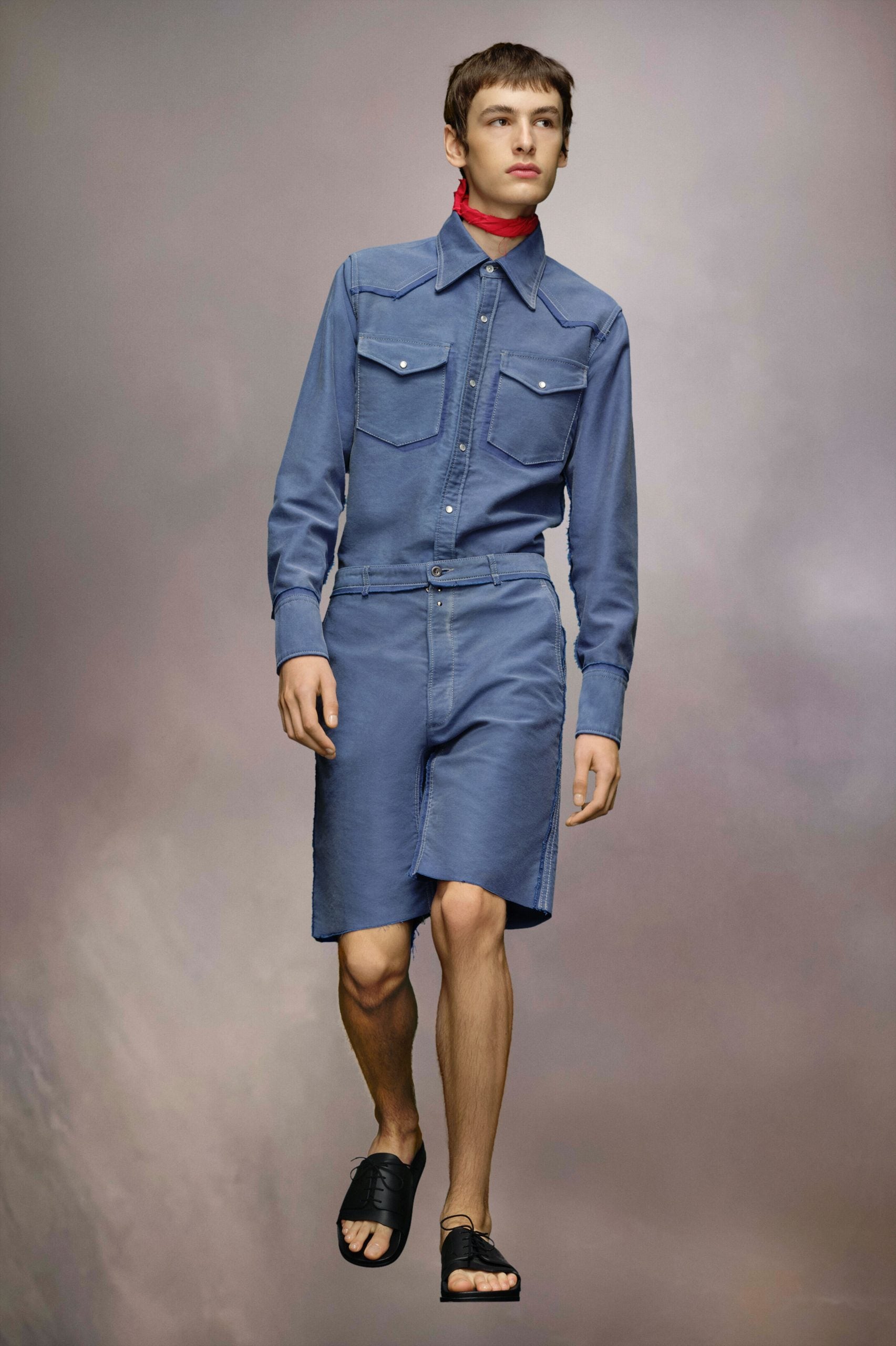 Maison Margiela Blue Fibres Shorts