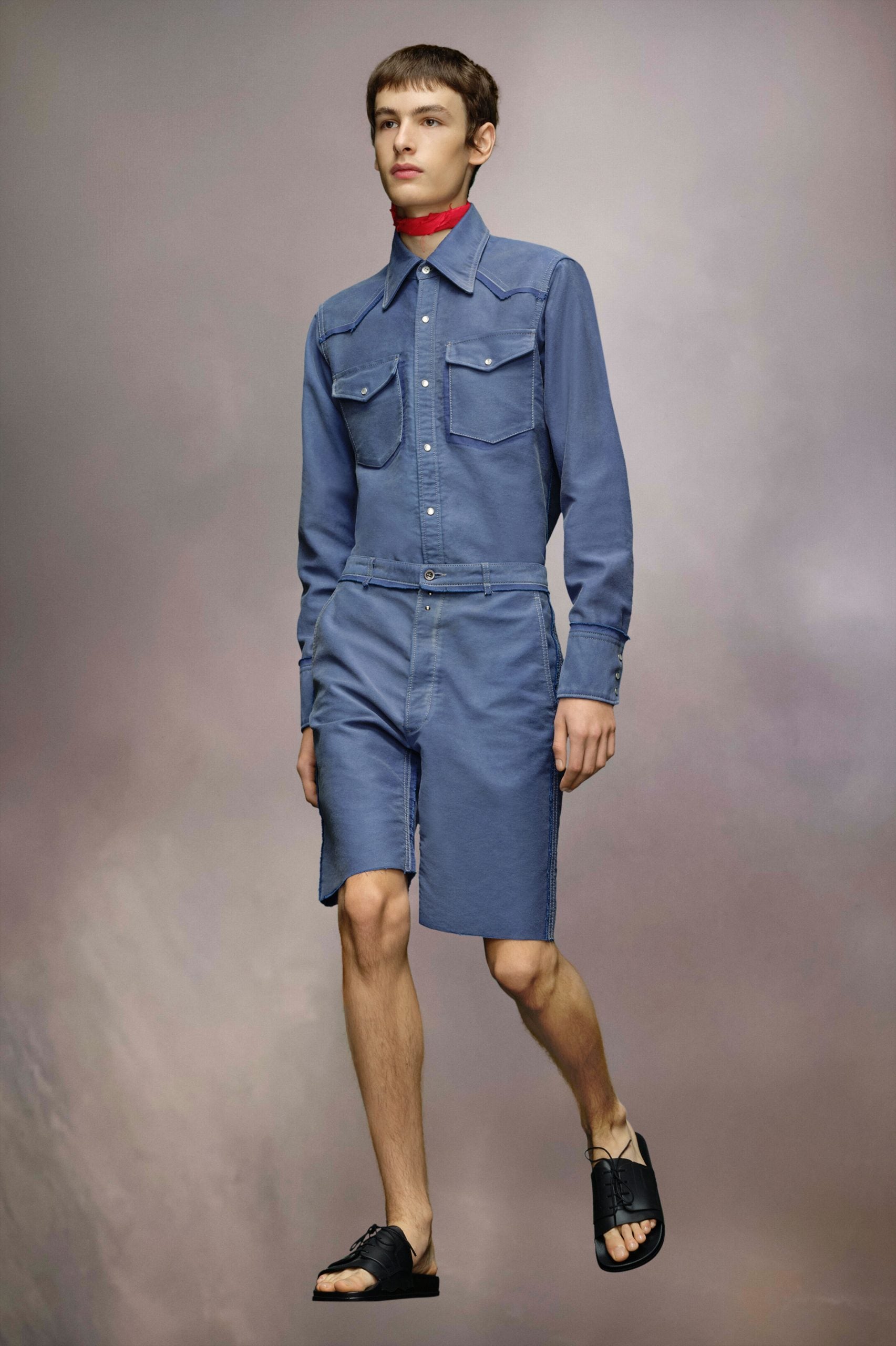 Maison Margiela Blue Fibres Shorts