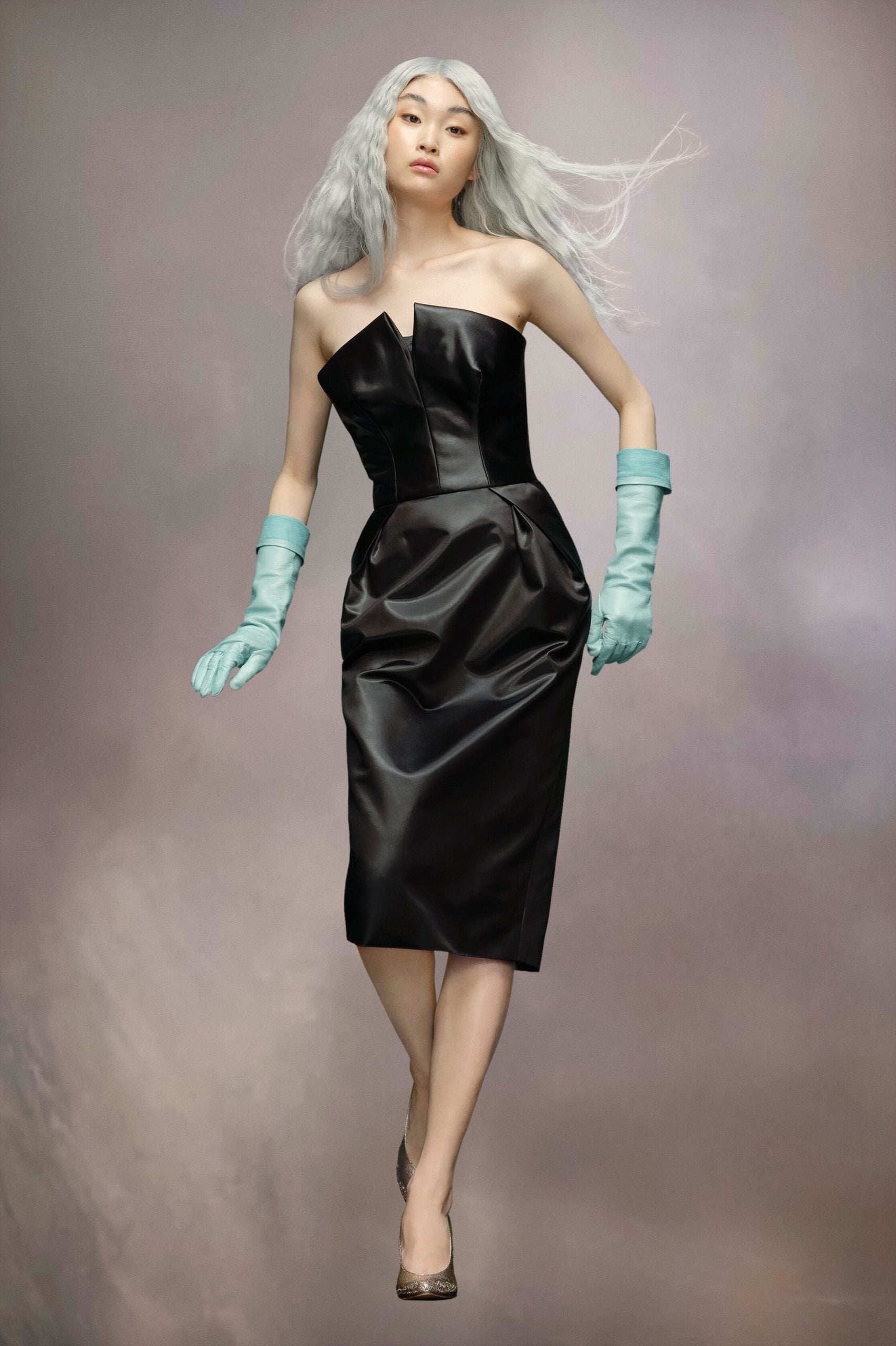 Maison Margiela Black Fibres Midi Skirt