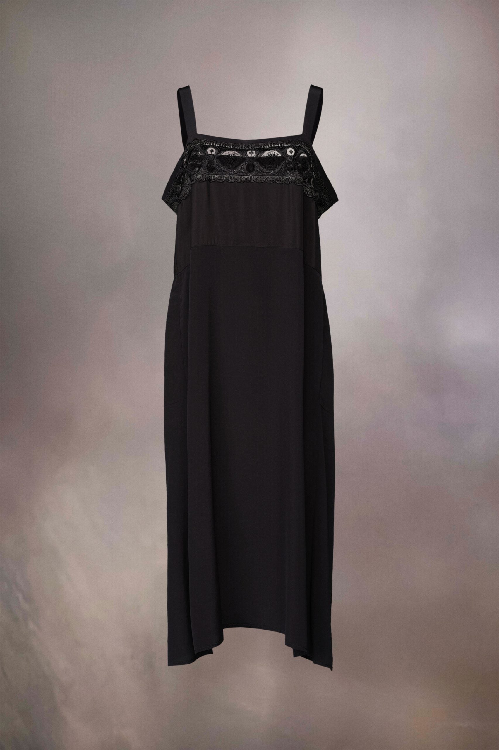 Maison Margiela Black Fibres Midi Dress