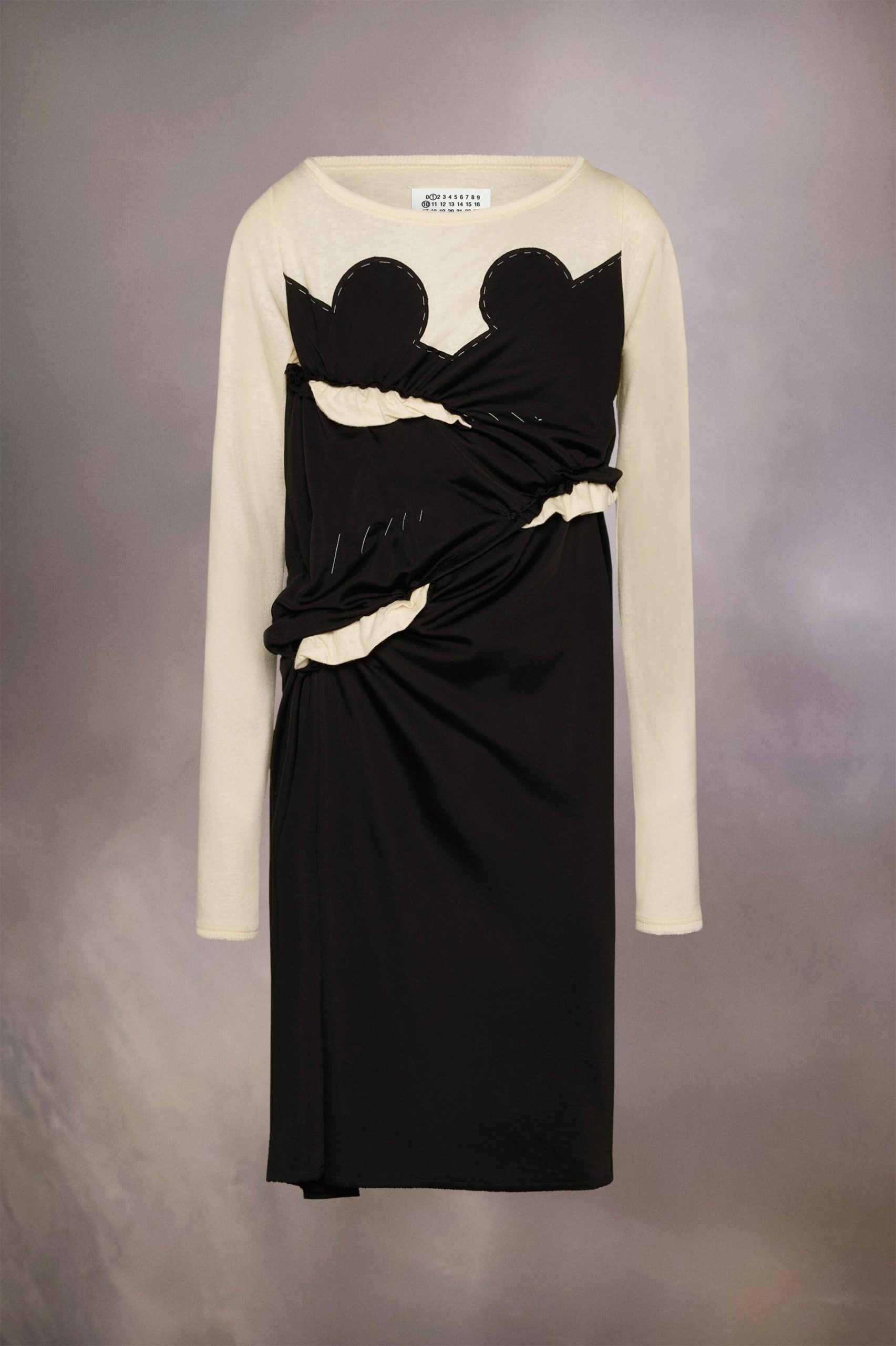 Maison Margiela Black Fibres Midi Dress