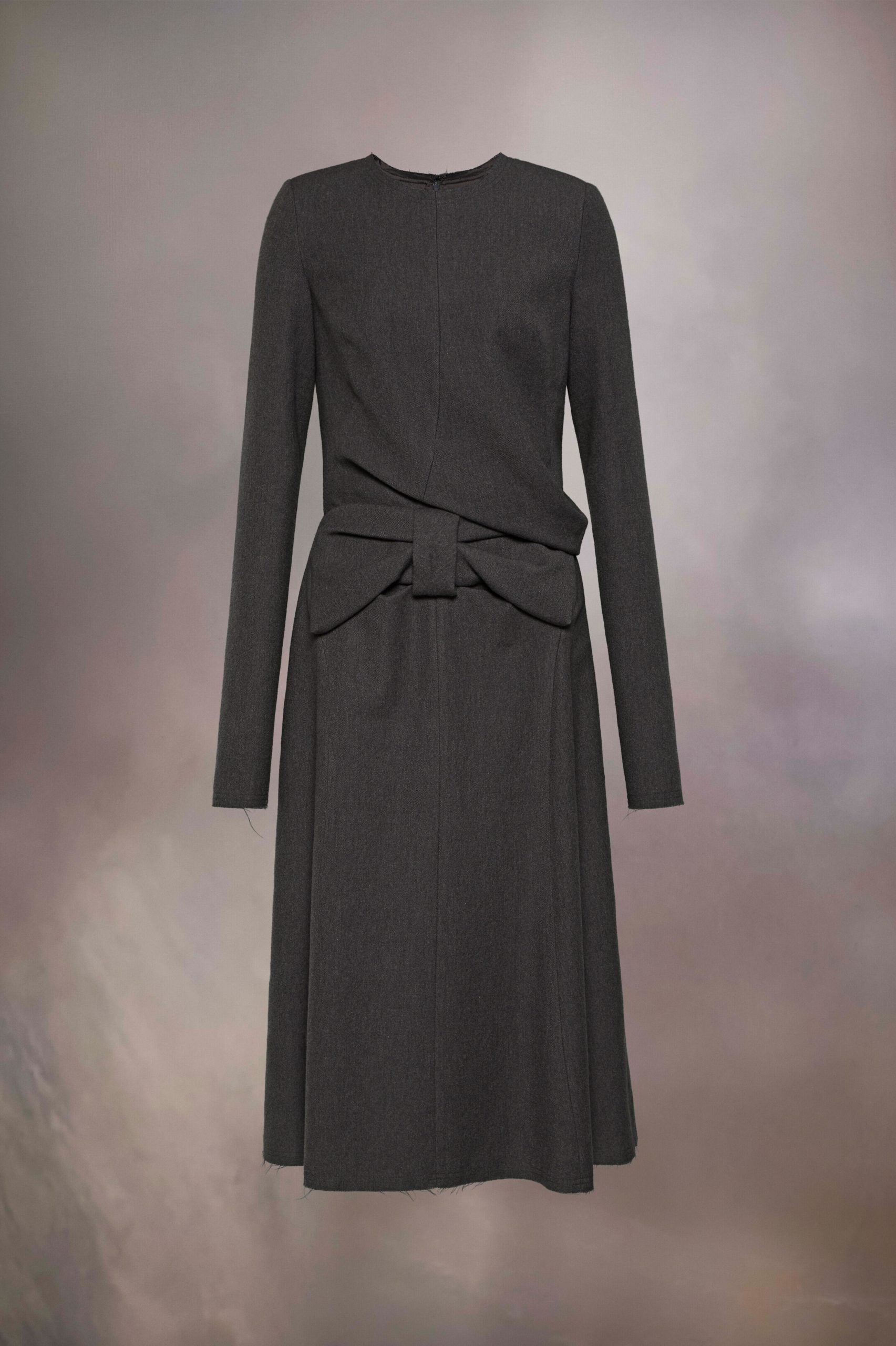 Maison Margiela Gray Fibres Midi Dress