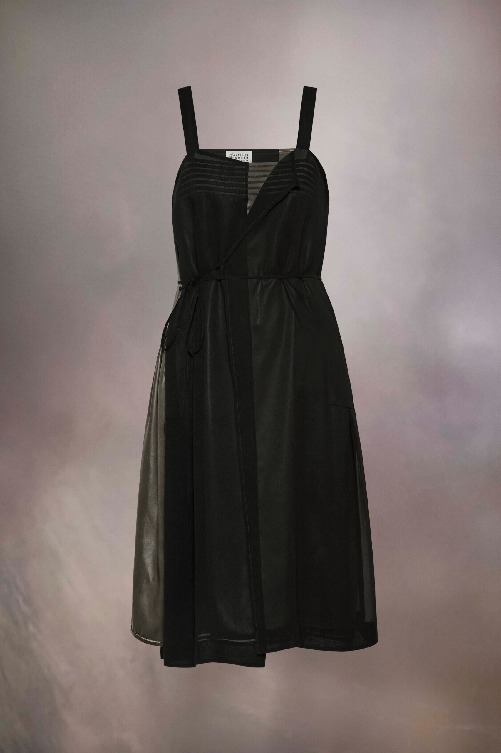 Maison Margiela Black Fibres Midi Dress