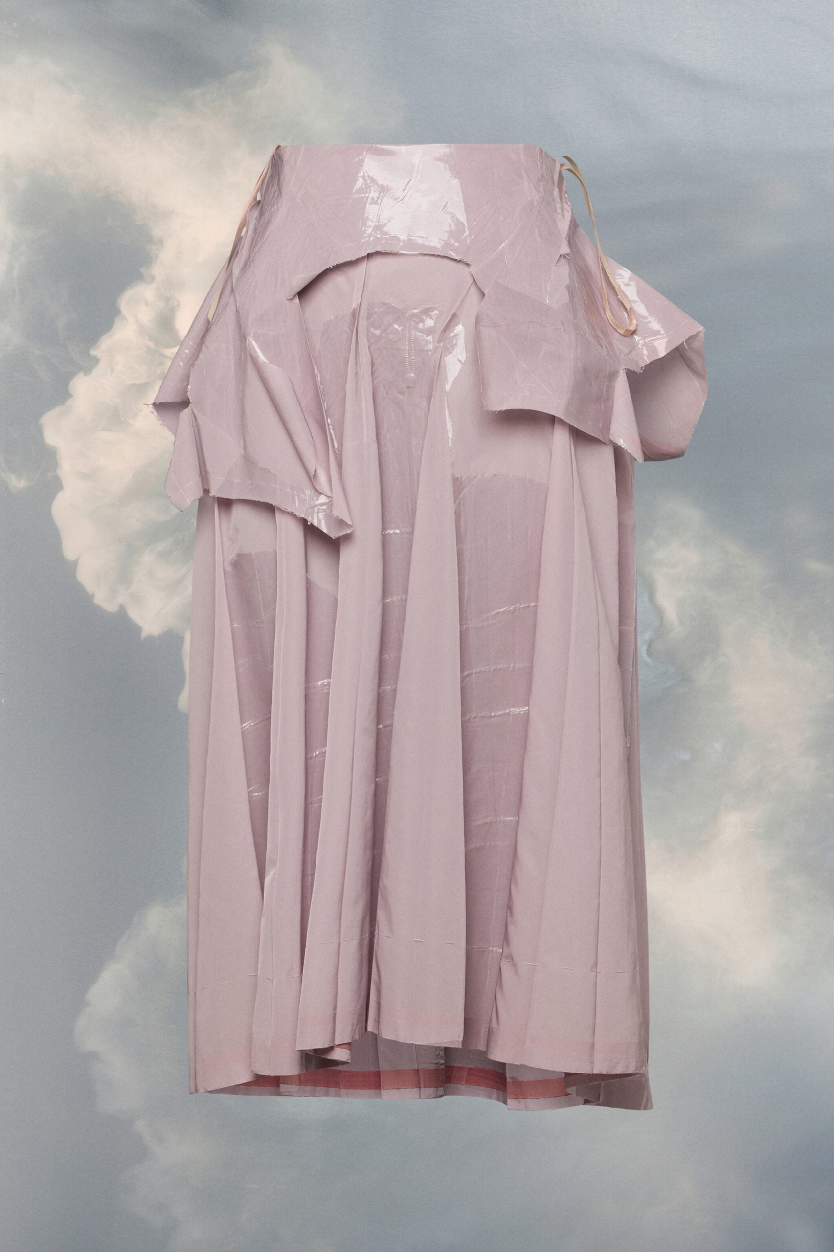 Maison Margiela Pink Fibres Midi Skirt