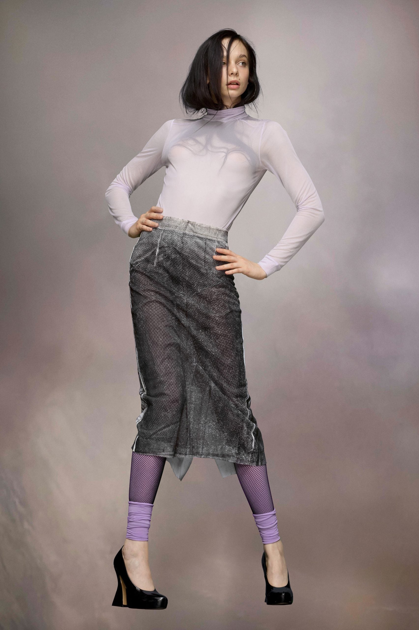 Maison Margiela Purple Fibres Bodysuit