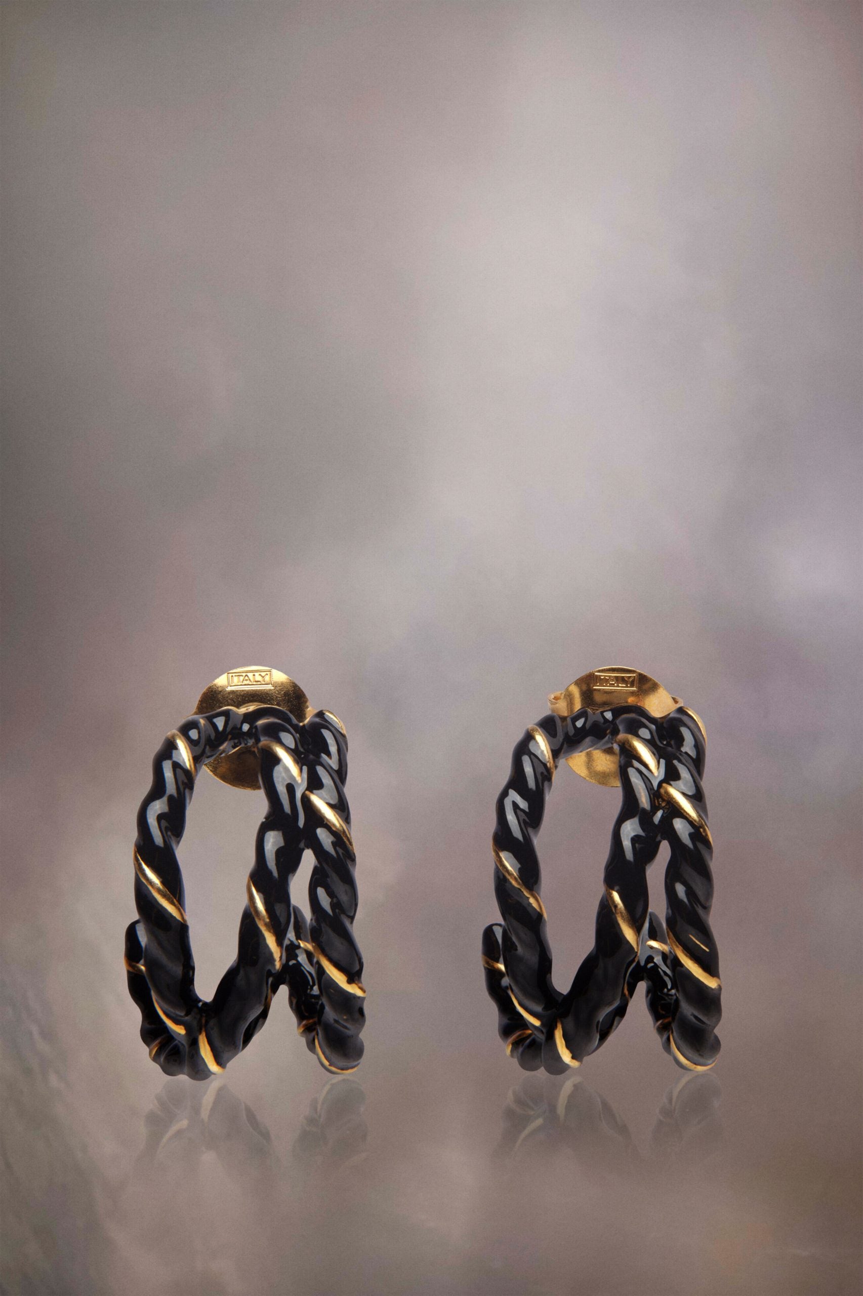 Maison Margiela Bicolor Fibres Earrings