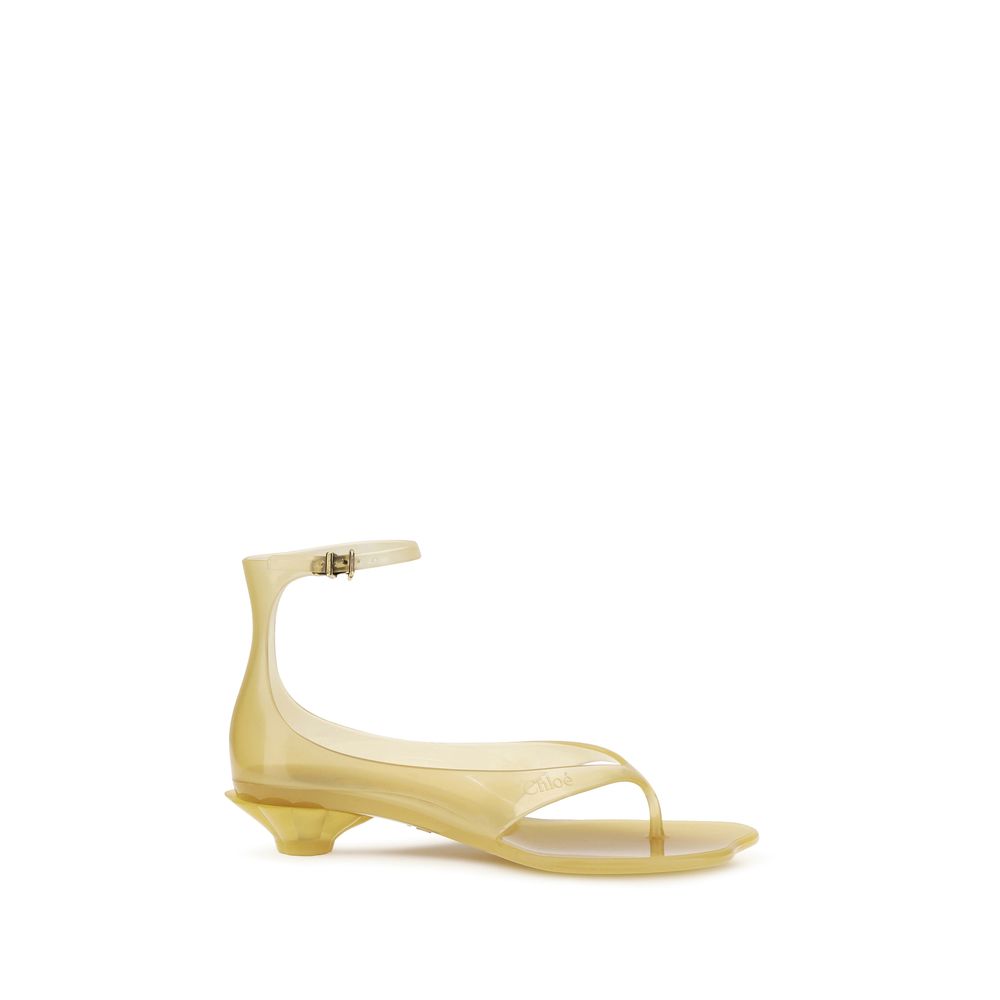Chloé Beige Polyurethane Sandals