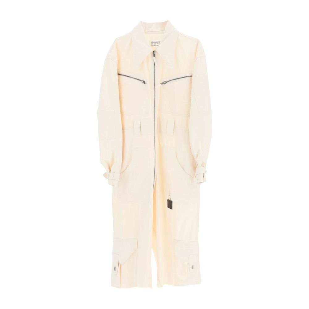 Maison Margiela White Cotton Jumpsuit