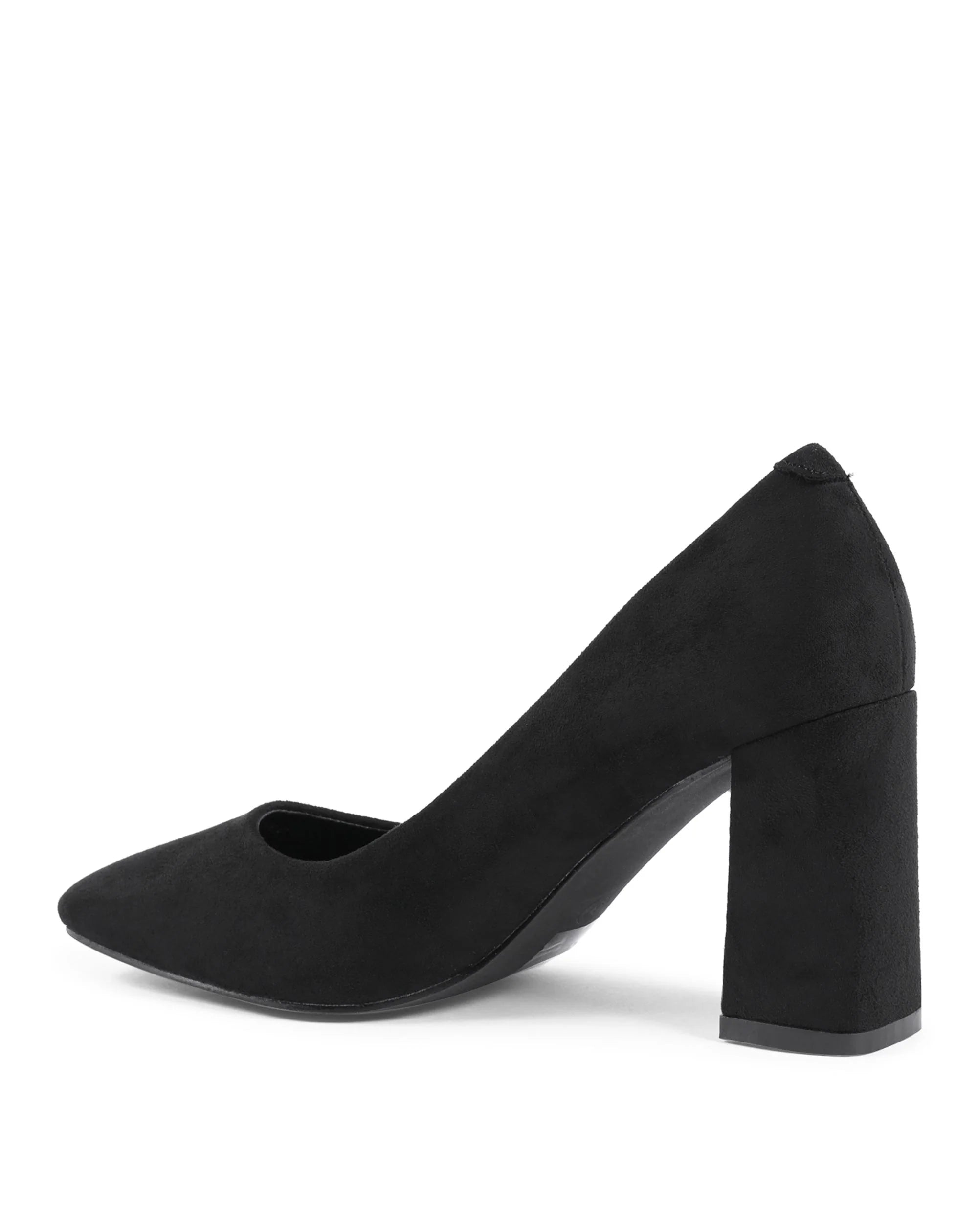 19V69 Italia Black Fabric High Heel Pumps