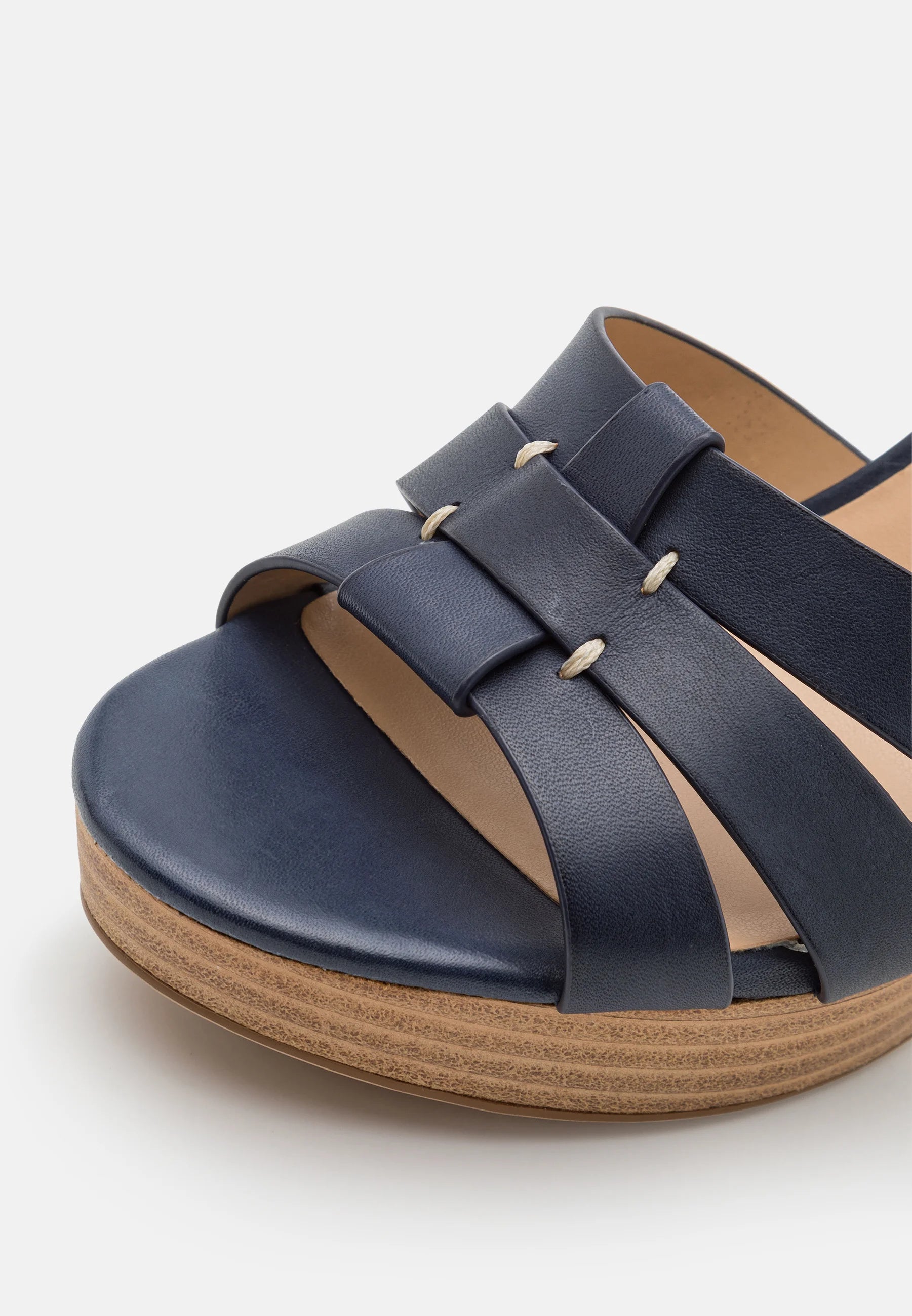 Ralph Lauren Blue Leather Sandal