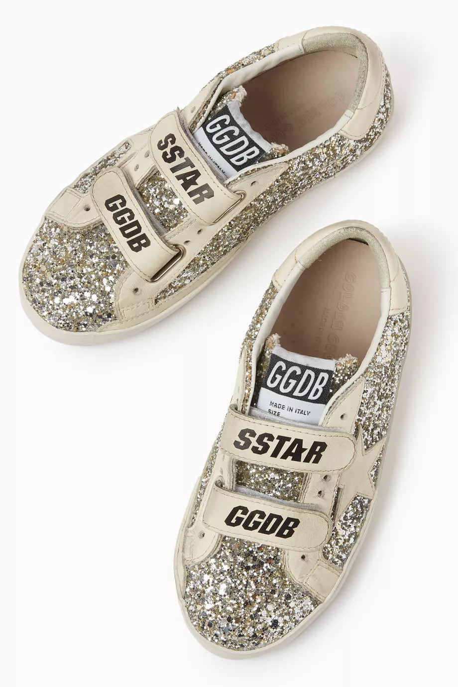 Golden Goose Old School Glitter Upper Leather Star A