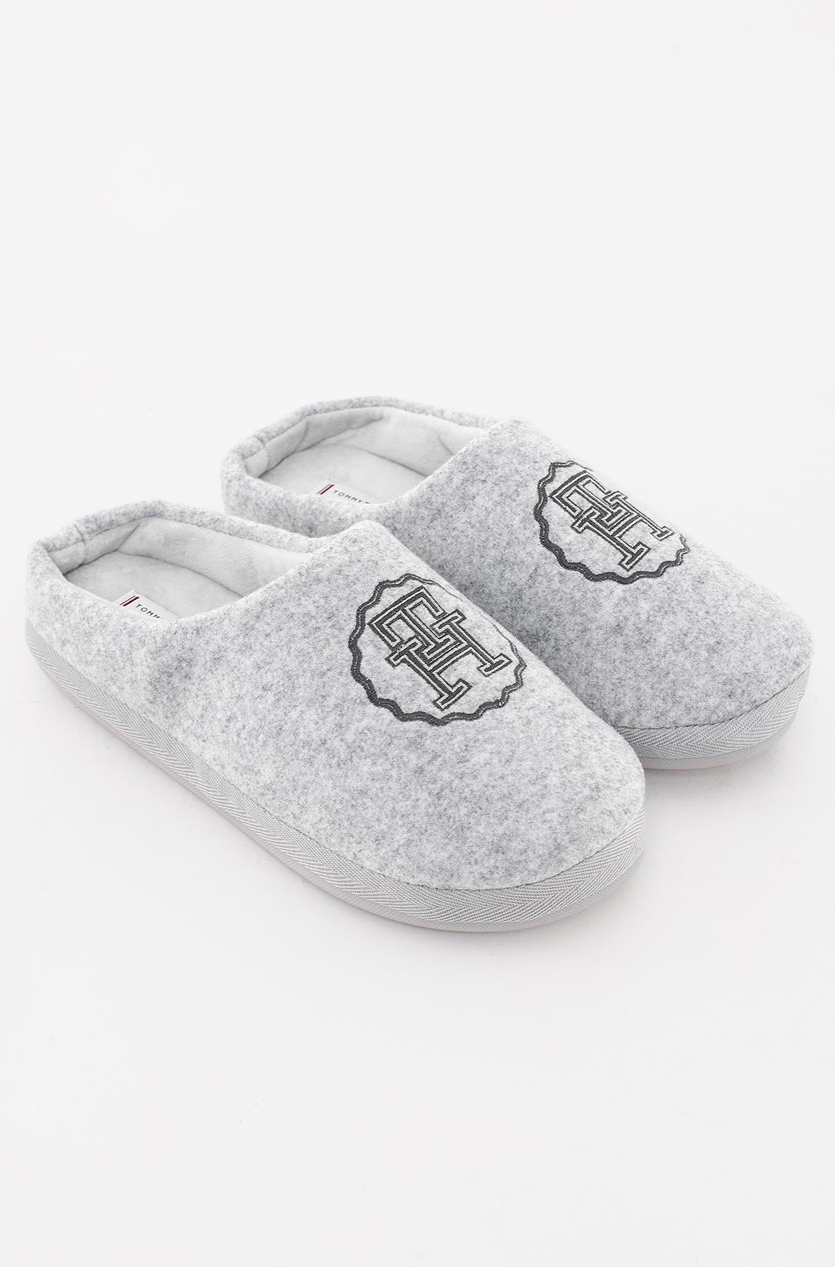 Tommy Hilfiger Slippers TH EMBLEM FELT SLIPPER - Grey