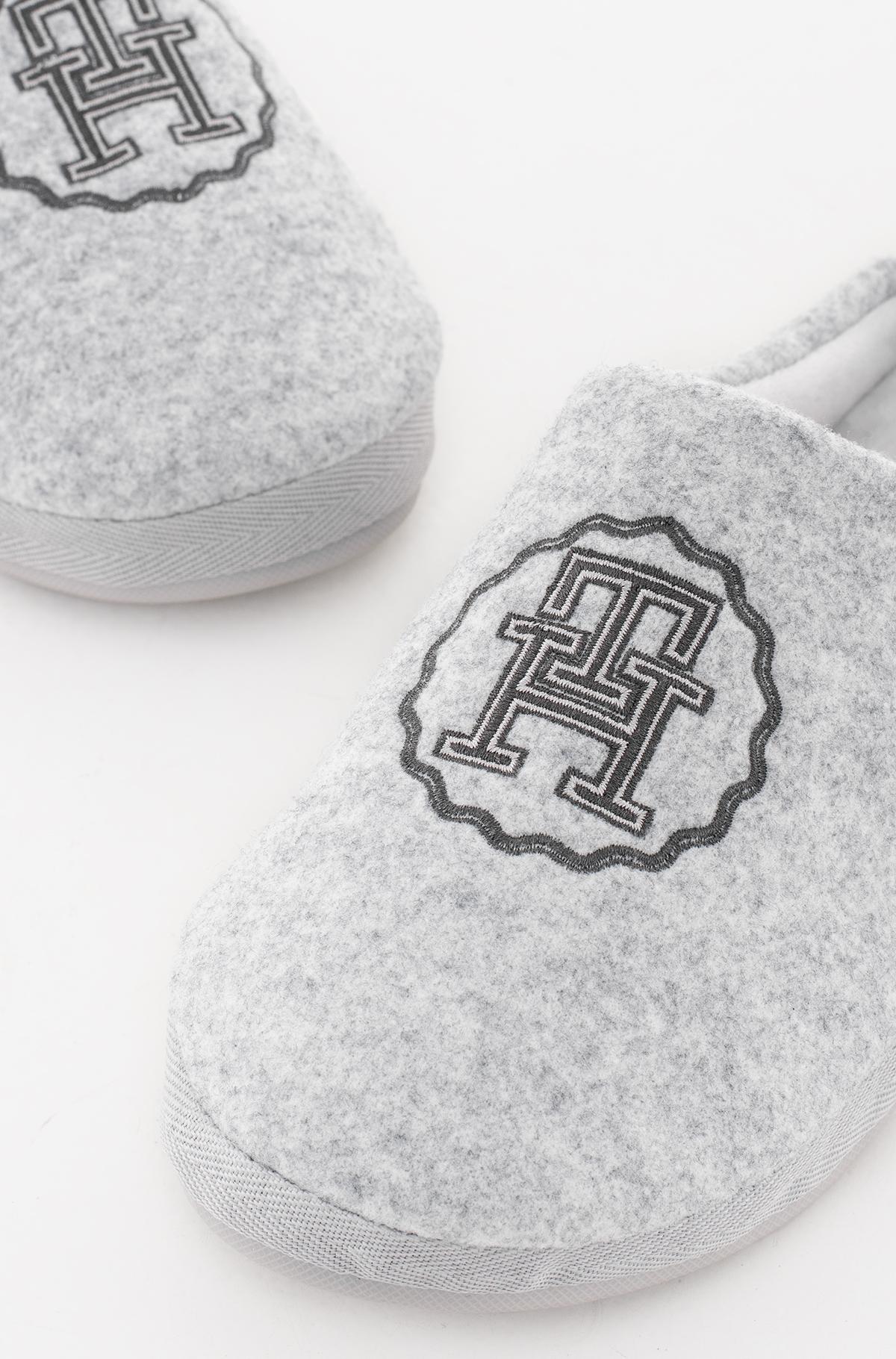 Tommy Hilfiger Slippers TH EMBLEM FELT SLIPPER - Grey
