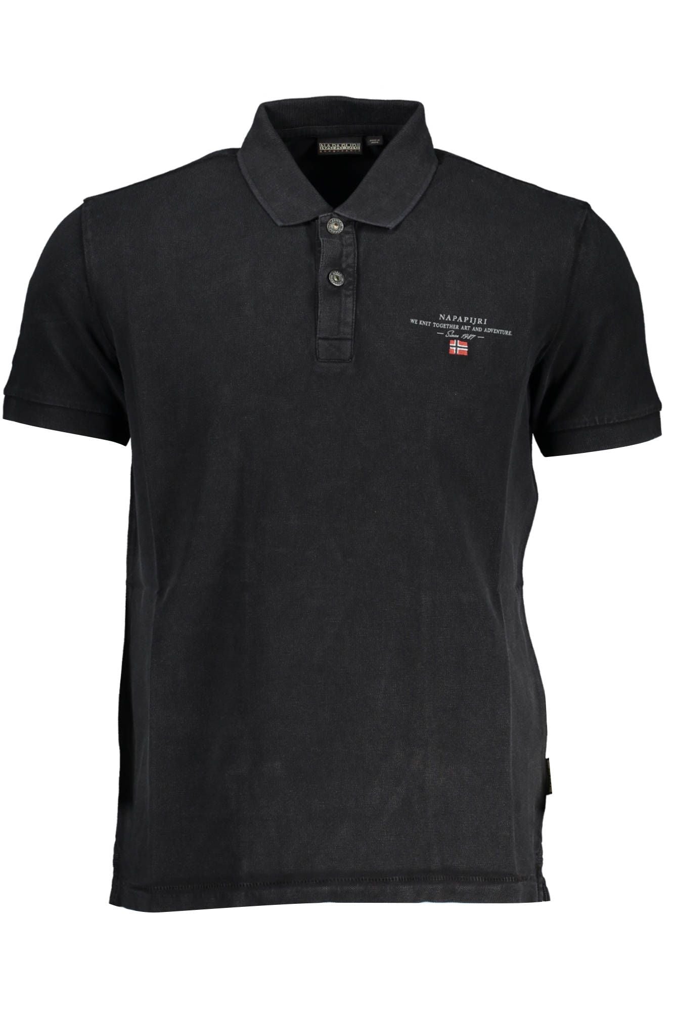 Napapijri Black Cotton Polo Shirt