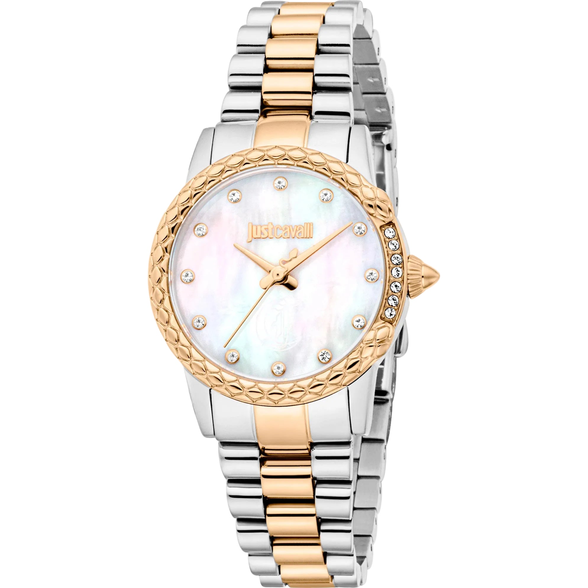Just Cavalli Ladies Animalier Fiorenza Snake Watch - Size 30mm