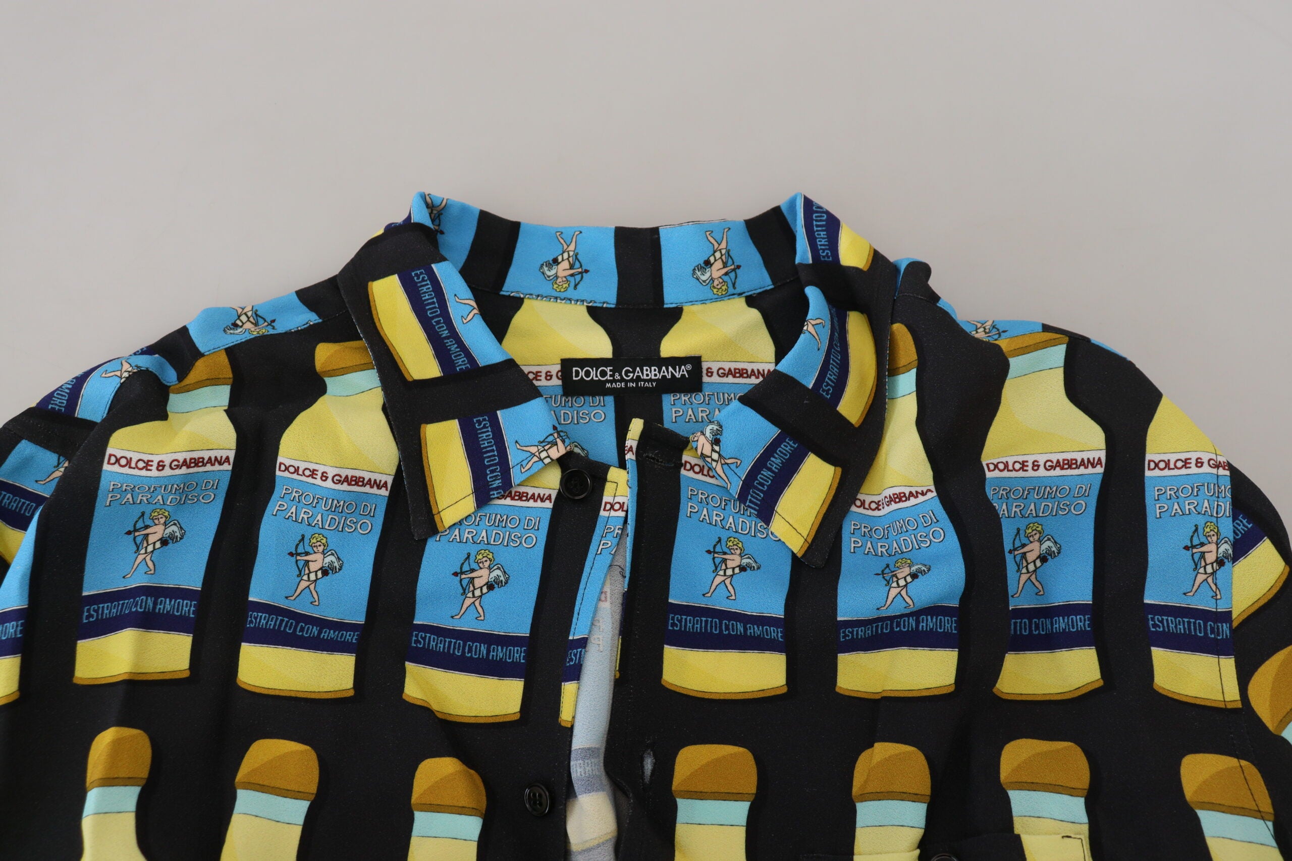 Dolce & Gabbana Multicolor Printed Viscose Casual Shirt