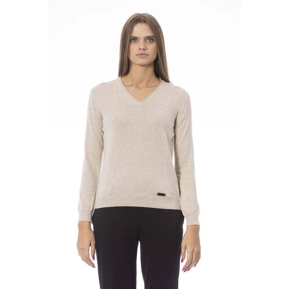 Baldinini Trend Beige Polyamide Women Sweater