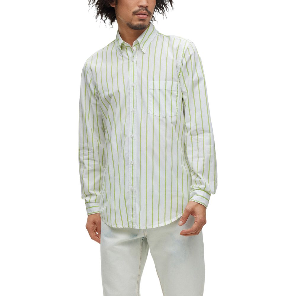 Hugo Boss Bicolor Cotton Dress Shirt