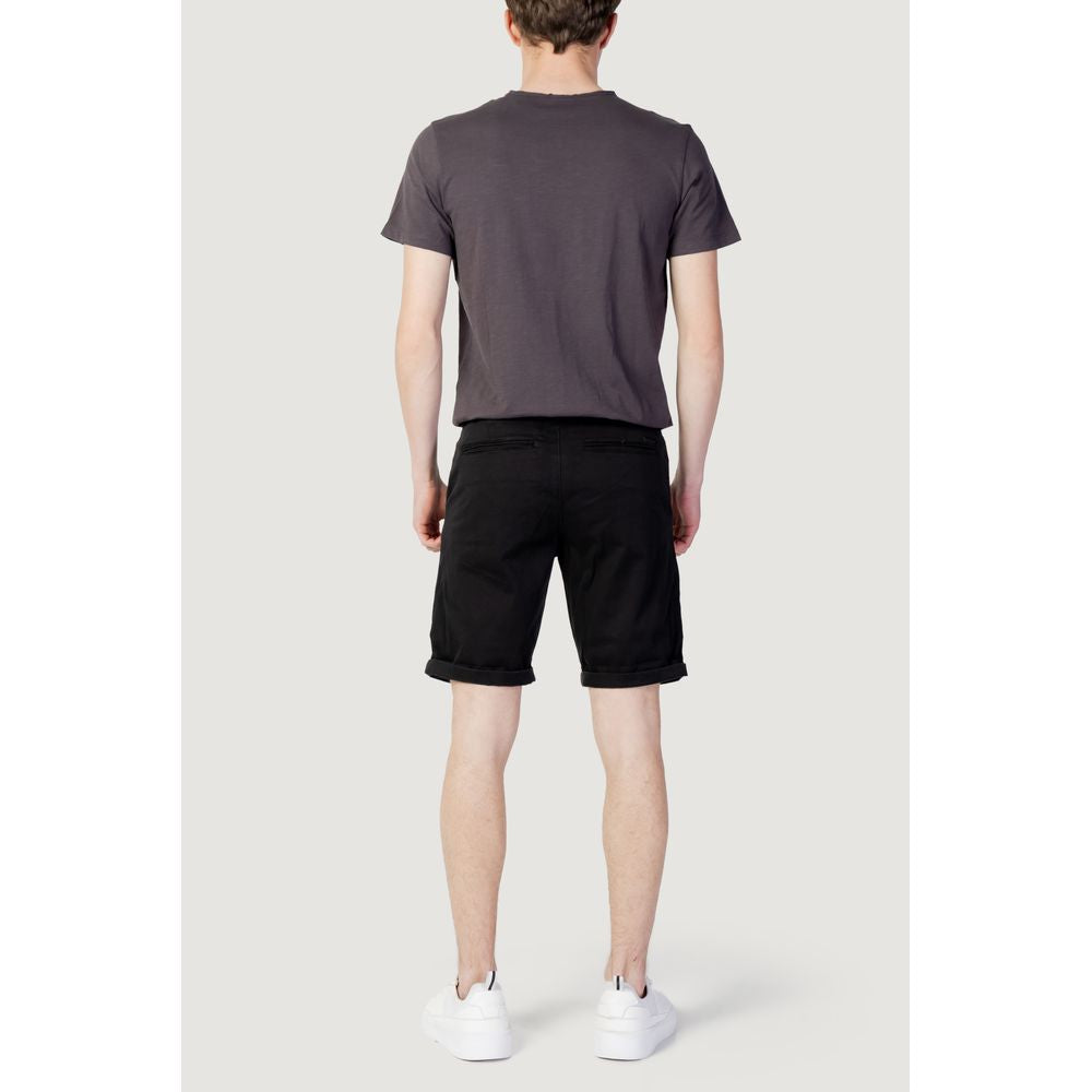 Jack Jones Black Cotton Knee Length
