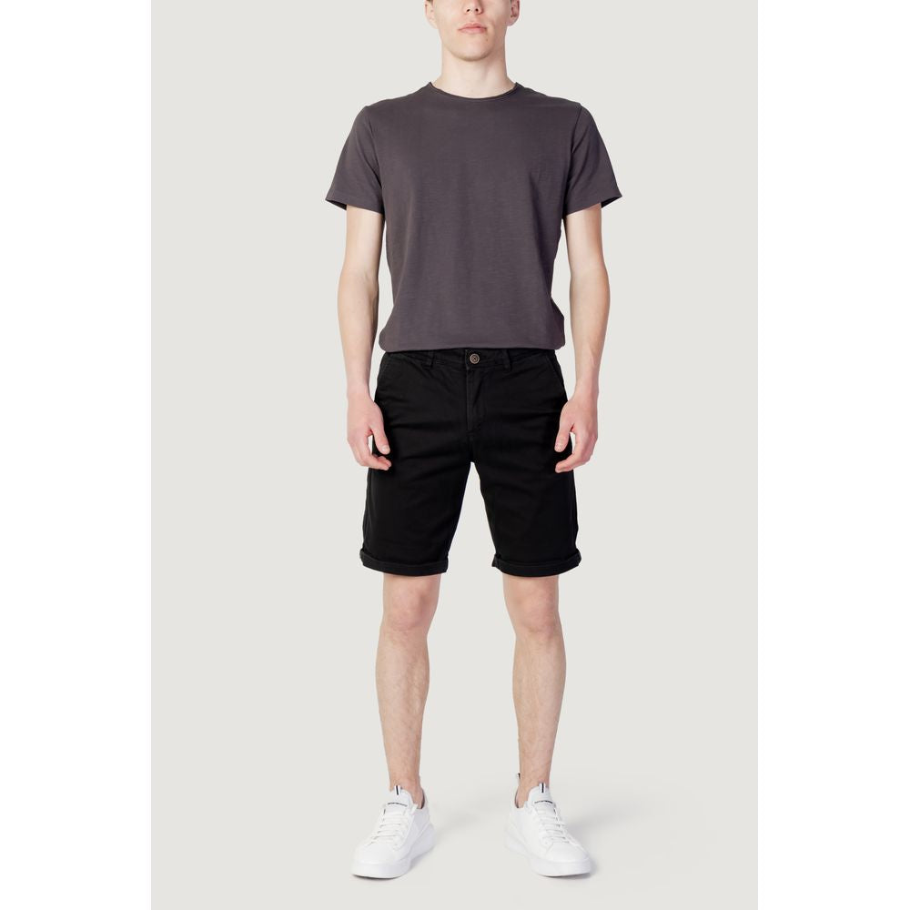 Jack Jones Black Cotton Knee Length