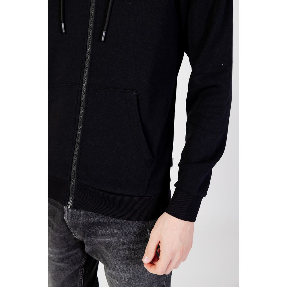 Jack Jones Black Polyester Hoodie