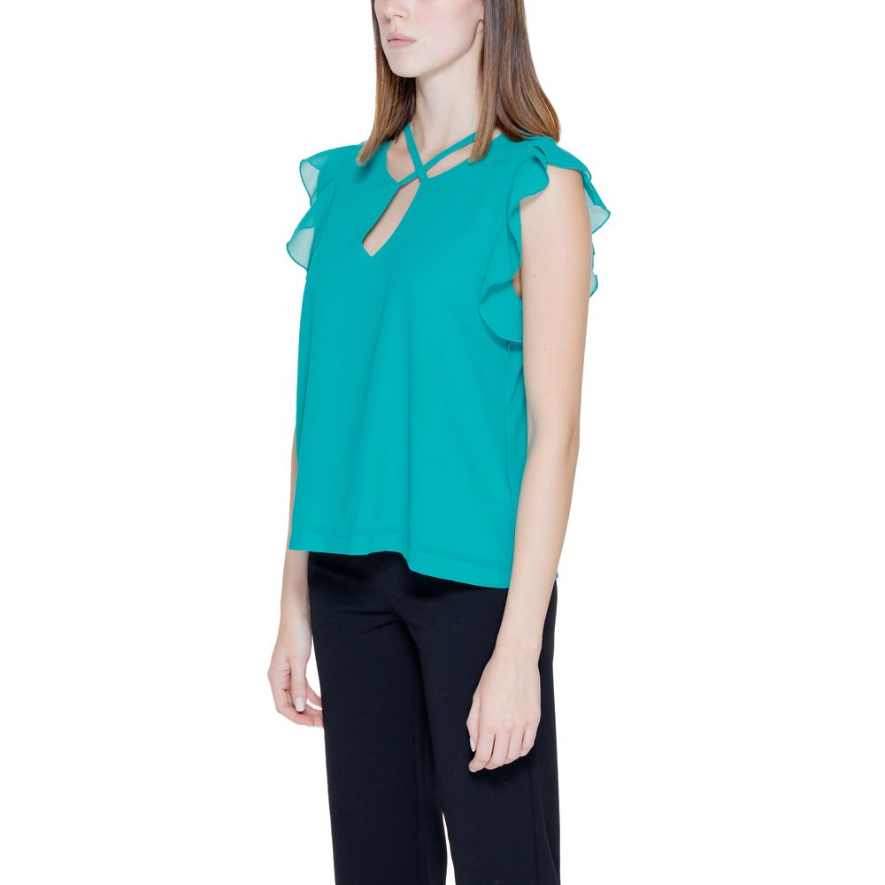 Rinascimento Bicolor Polyester Blouse