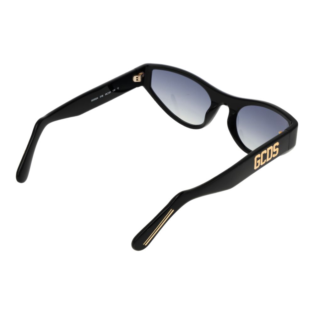 GCDS Black Acetate Sunglasses
